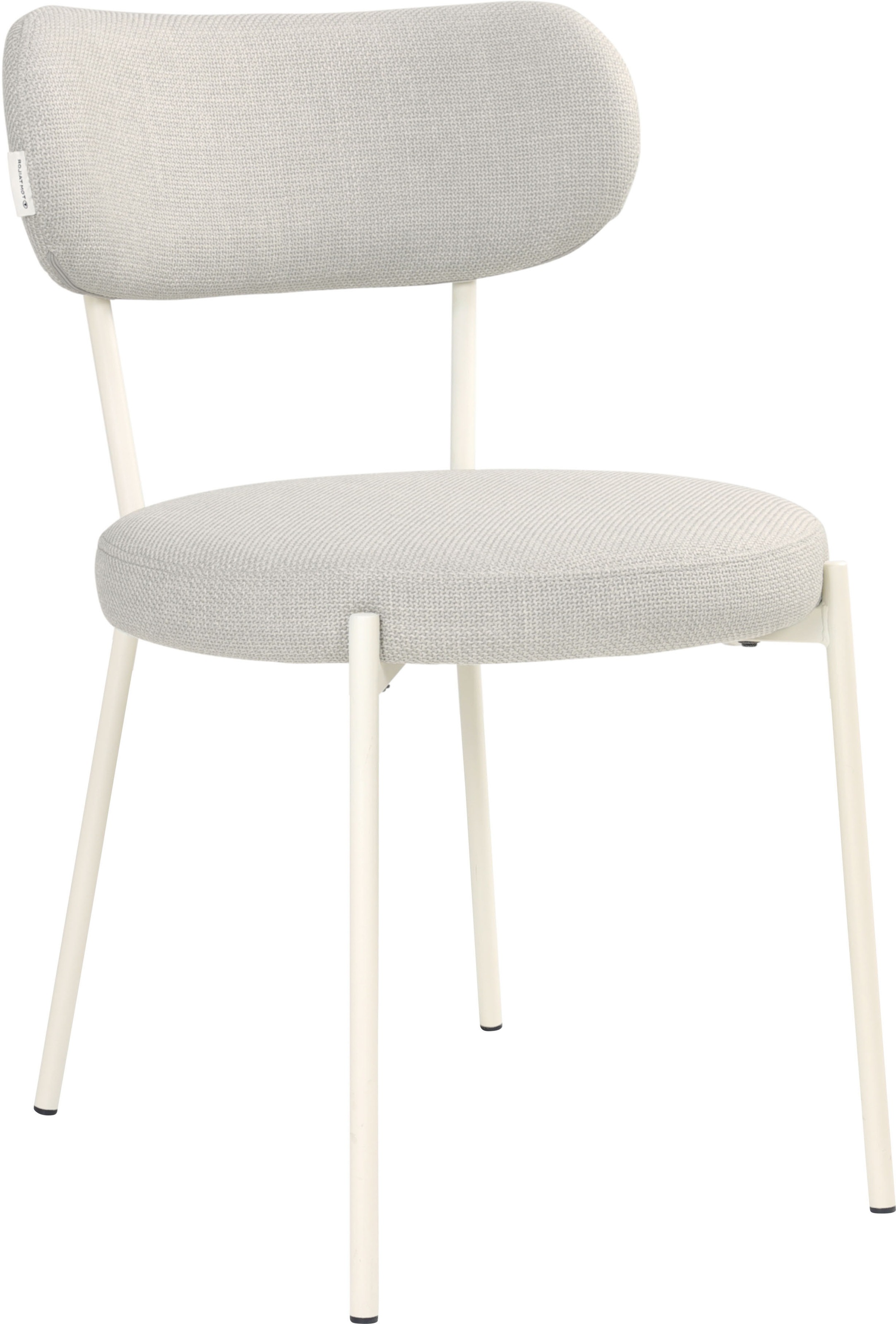 TOM TAILOR HOME 4-Fussstuhl »SOFT PAD CHAIR«, (Set), 2 St., Webstoff, Esszimmerstuhl, 4-Fussgestell, mit Rückenausschnitt