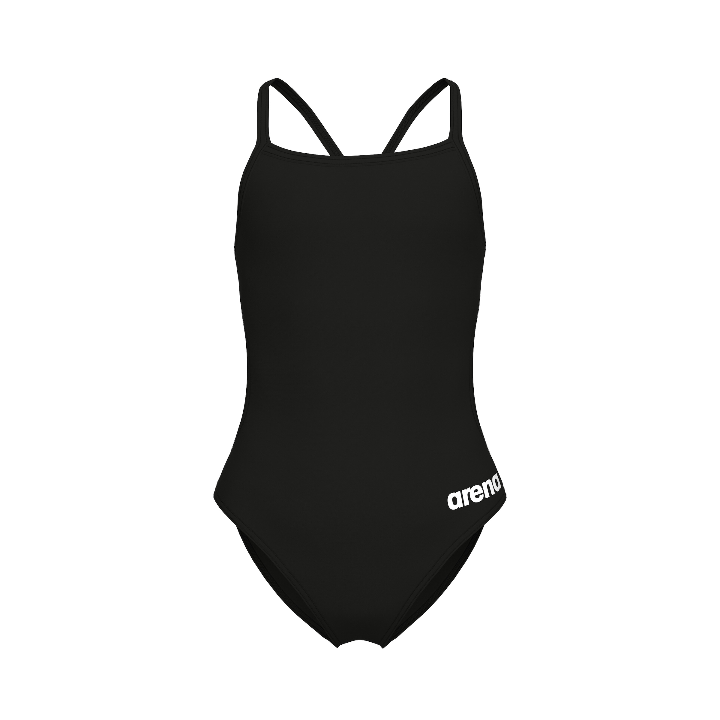 Arena Schwarz, Weiß Badeanzug "Girls Team Swimsuit Challenge Solid"