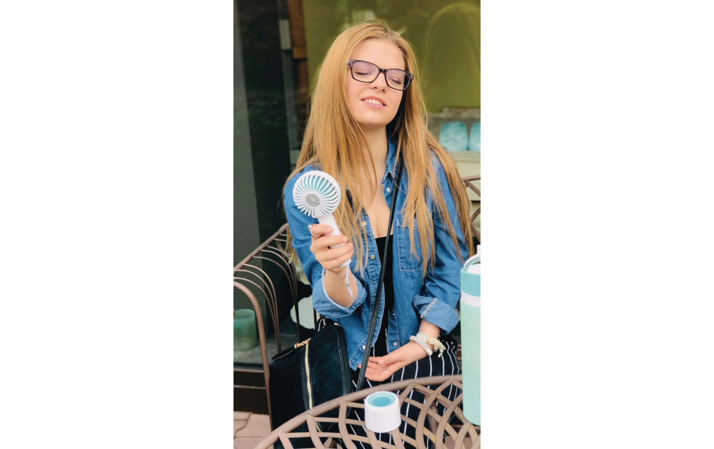 Handventilator »Handy-Fan Lacerta blau«