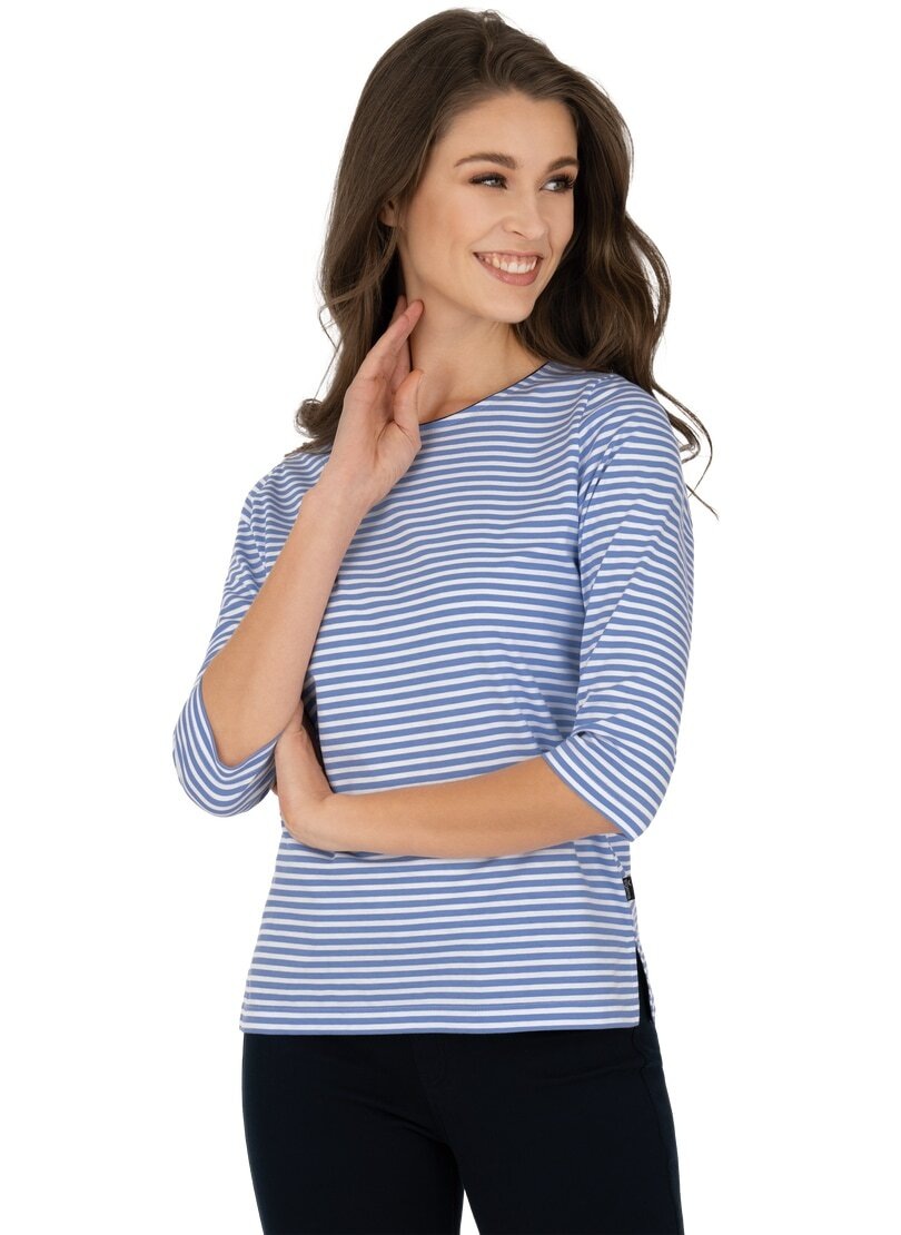 Trigema Longsleeve »TRIGEMA Shirt aus 100% Baumwolle mit 3/4-Arm« 1 Stk.