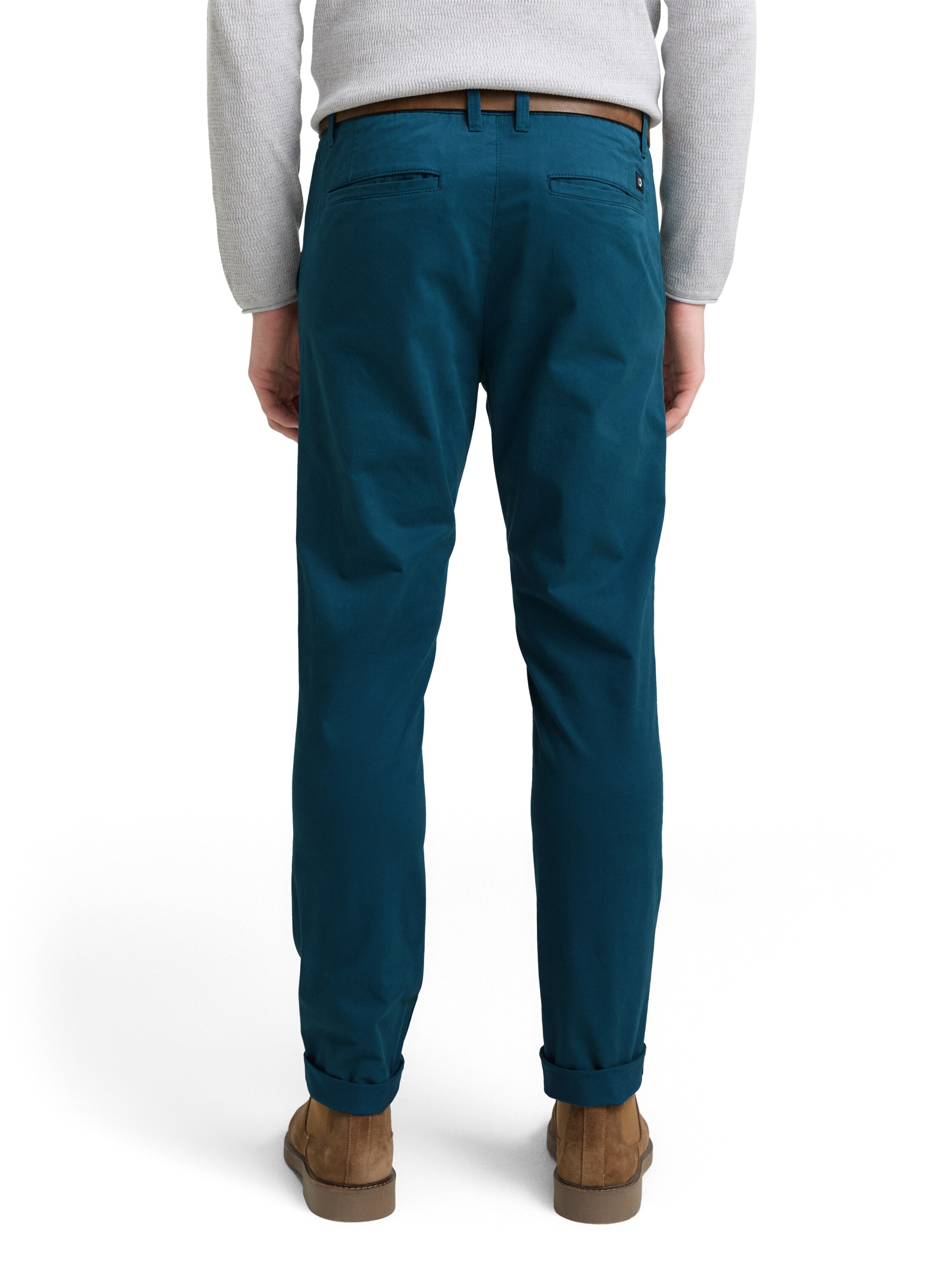 TOM TAILOR Denim Chinohose, mit Gürtel