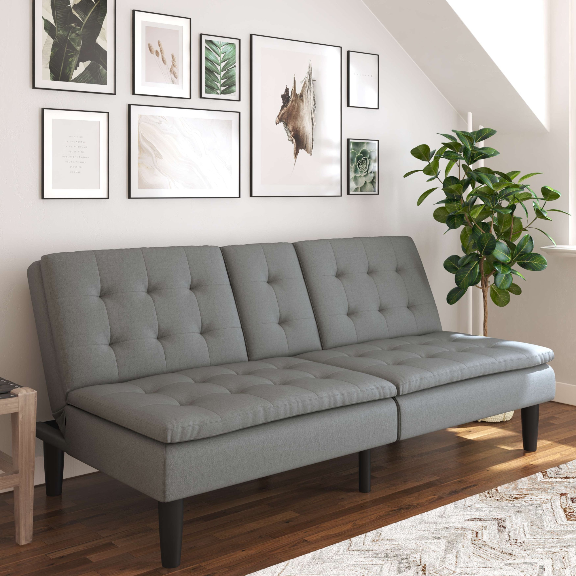 Dorel Home Schlafsofa »MAINE, Kinosofa mit Relax- und Bettfunktion, 2 Getränkehalter,«, Liegefläche 190 x 110 cm, Webstoff und Kunstleder