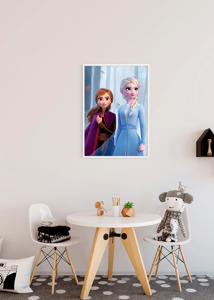 Komar Poster »Frozen Sisters in the Wood«, Disney, (1 St.), Kinderzimmer, Schlafzimmer, Wohnzimmer