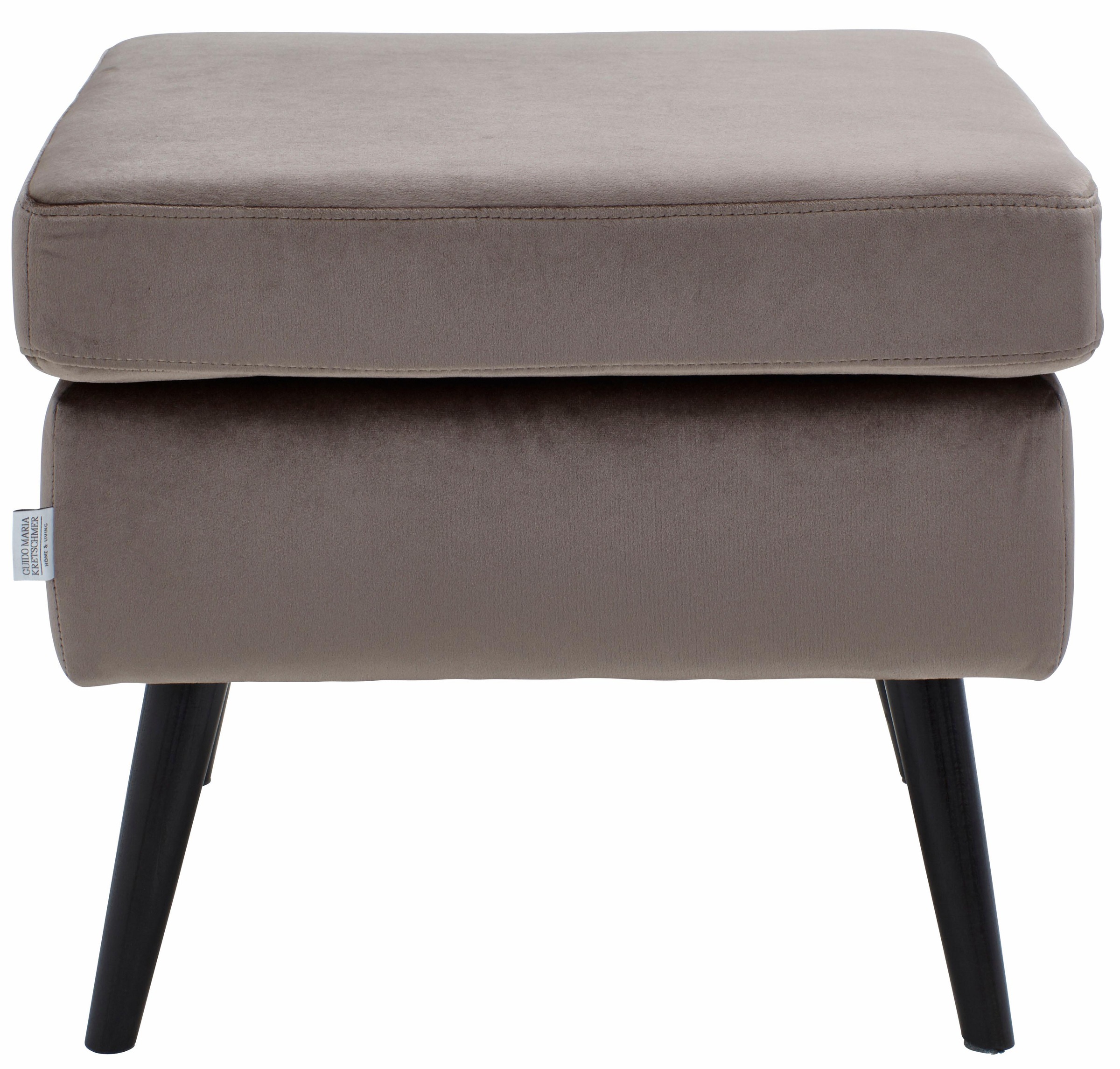 Guido Maria Kretschmer Home&Living Hocker »Salla«, Bezug auch in Luxus-Microfaser in Teddyfelloptik