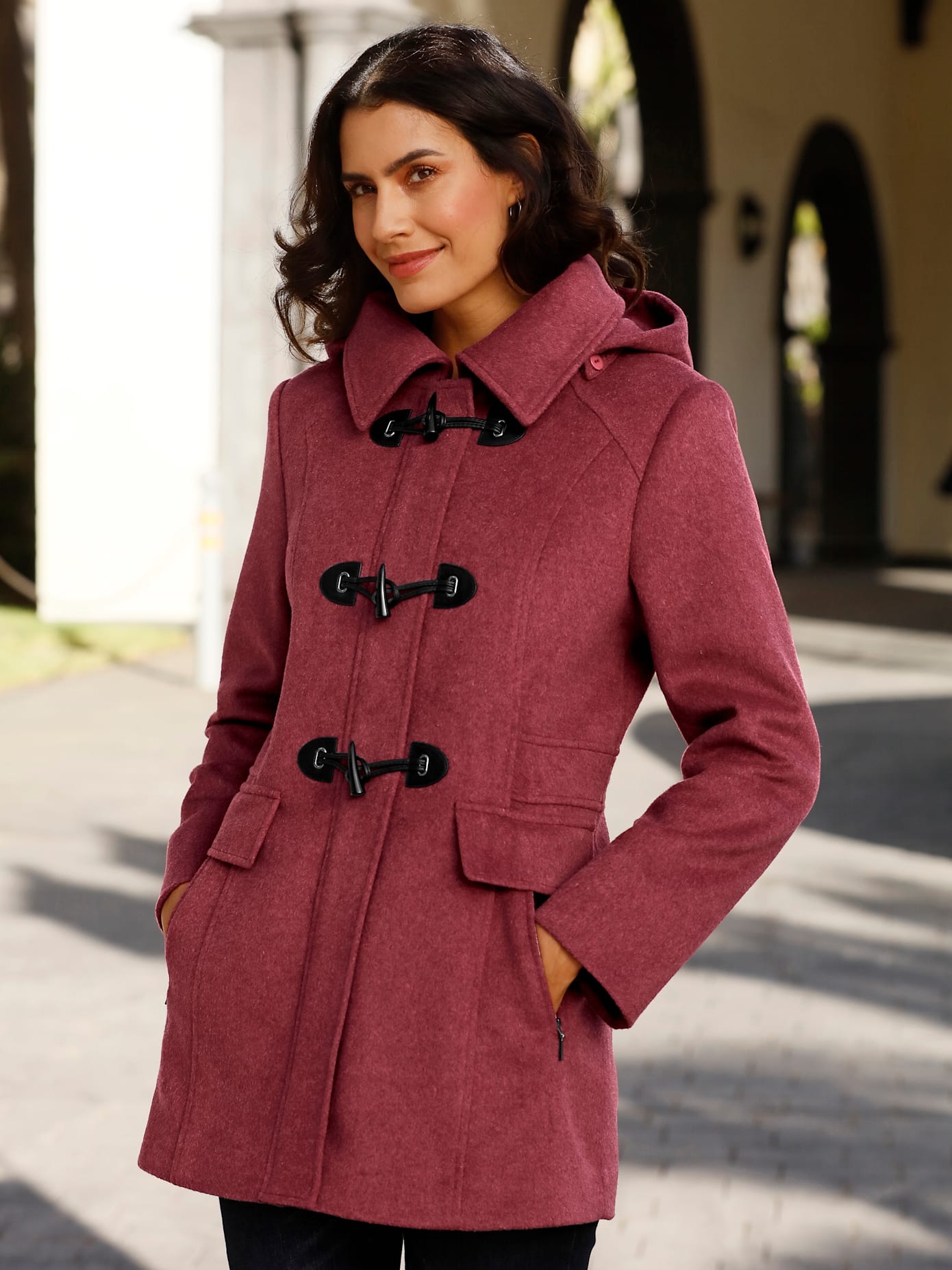 Inspirationen Langjacke mit Kapuze