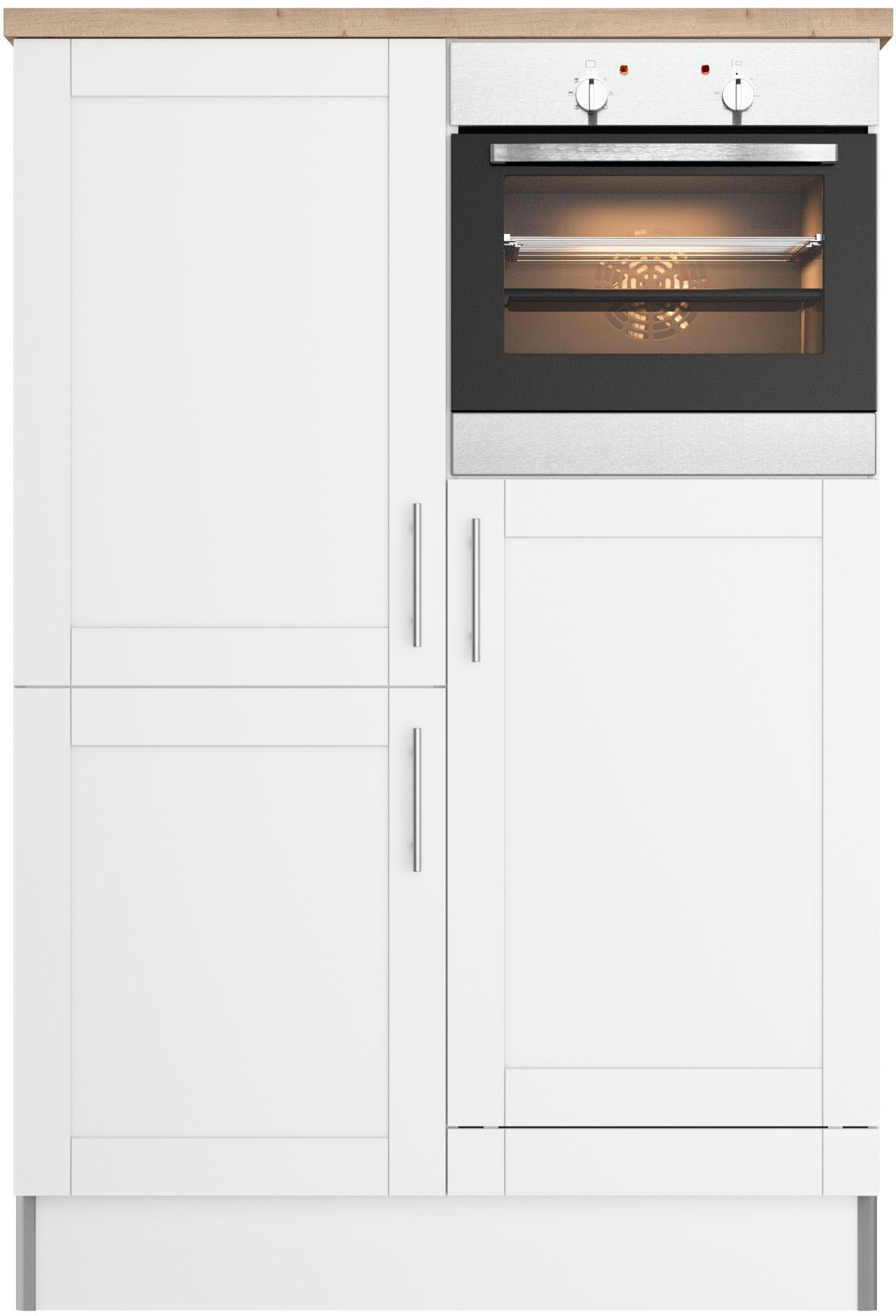 KOCHSTATION Küche »KS-Ahus, Hochschrankmodul«, Breite 120 cm,wahlweise mit E-Geräten,Soft-Close-Funktion