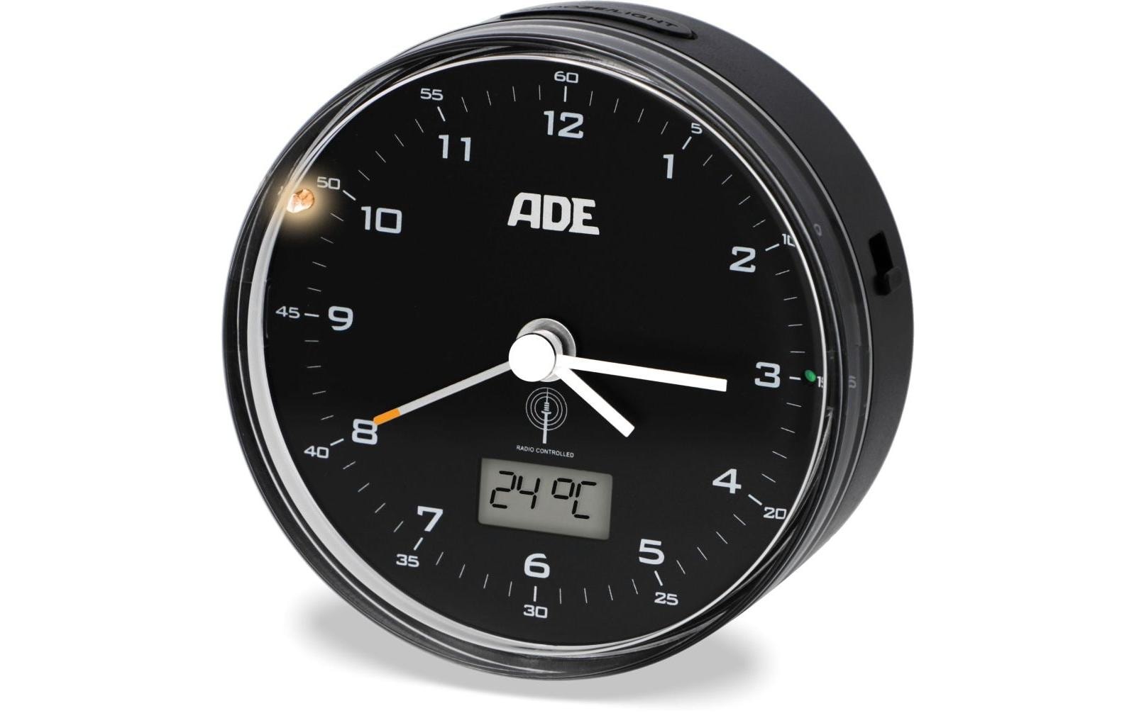 ADE Funkwecker »45299 x 4 cm Schwarz«