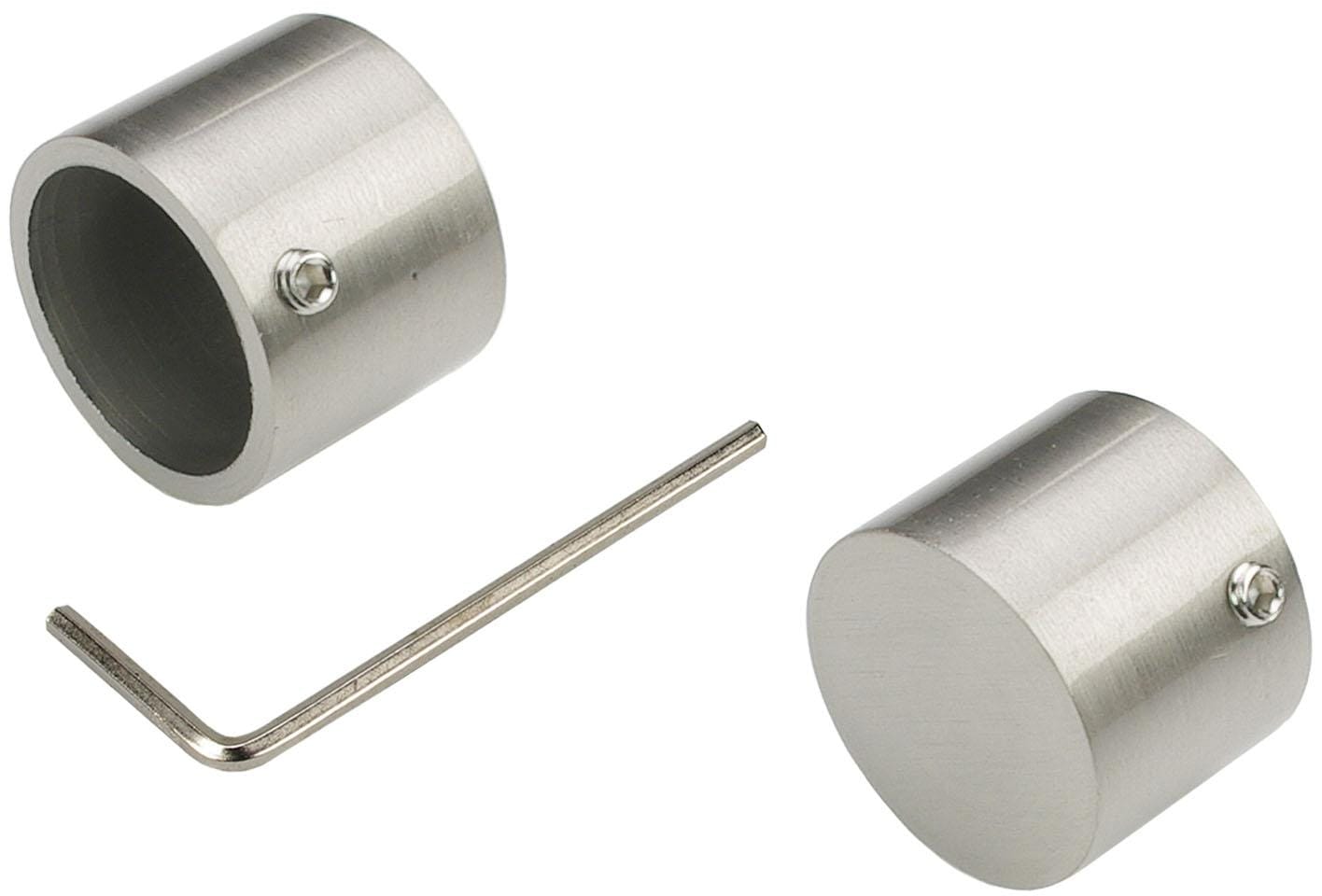 Liedeco Gardinenstange »CELQUADE02SG2L«, 2 läufig-läufig, Fixmass, 2-läufig im Fixmass Ø 25/20 mm