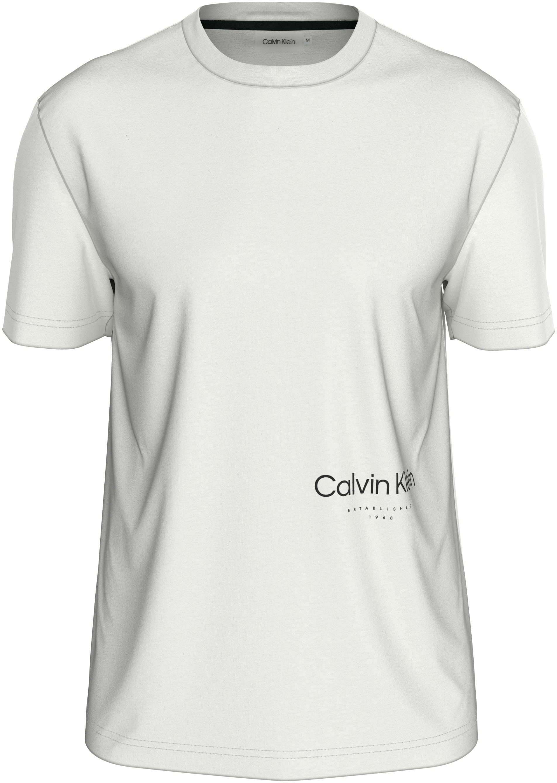 Calvin Klein Big&Tall T-Shirt »BT_OFF PLACEMENT LOGO T-SHIRT«, in grossen Grössen mit Markenlabel