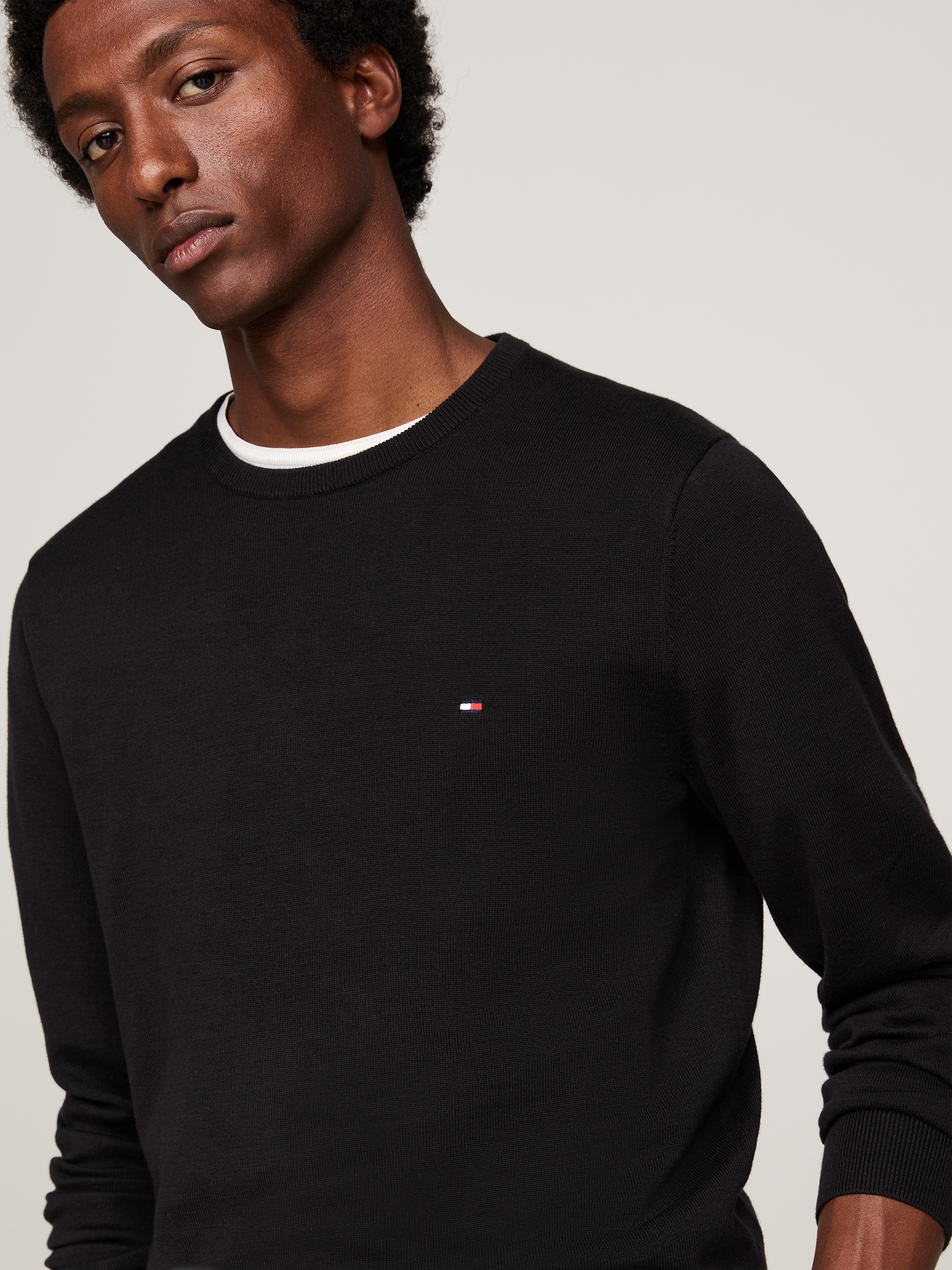 Tommy Hilfiger Rundhalspullover »ESSENTIAL COTTON CREW NECK«