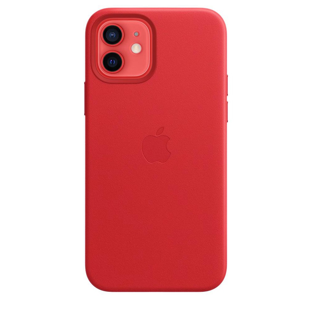 Apple Smartphone-Hülle »Apple iPhone 12/12 Pro Leder Case Mag RED«, iPhone 12-iPhone 12 Pro, 15,5 cm (6,1 Zoll), MHKD3ZM/A