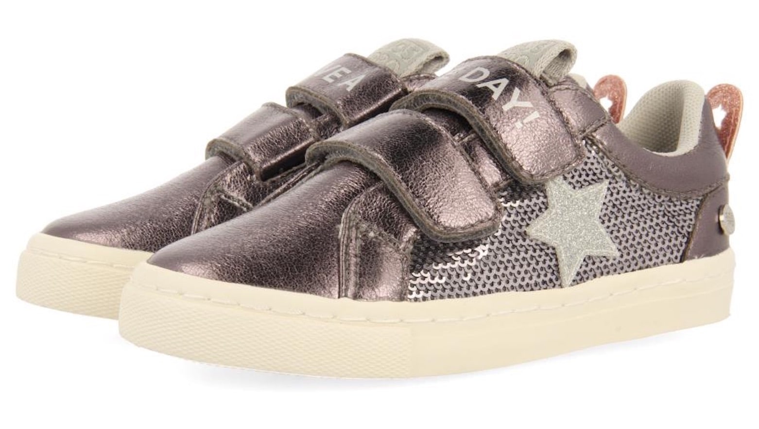 Gioseppo Sneaker »ALSLEV«, Plateausneaker, Klettschuh, Halbschuh mit Glitzer