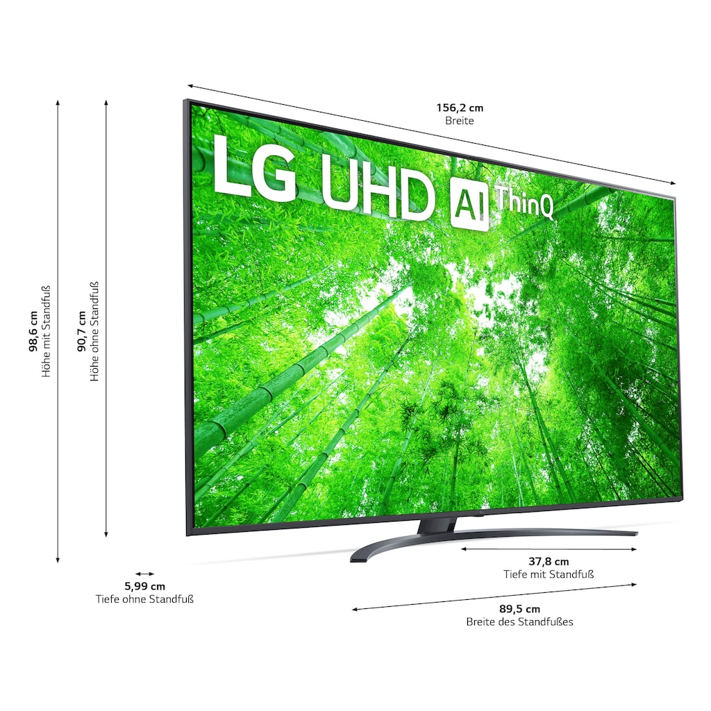 LG LCD-LED Fernseher »70UQ81009LB«, 177 cm/70 Zoll, 4K Ultra HD, Smart-TV