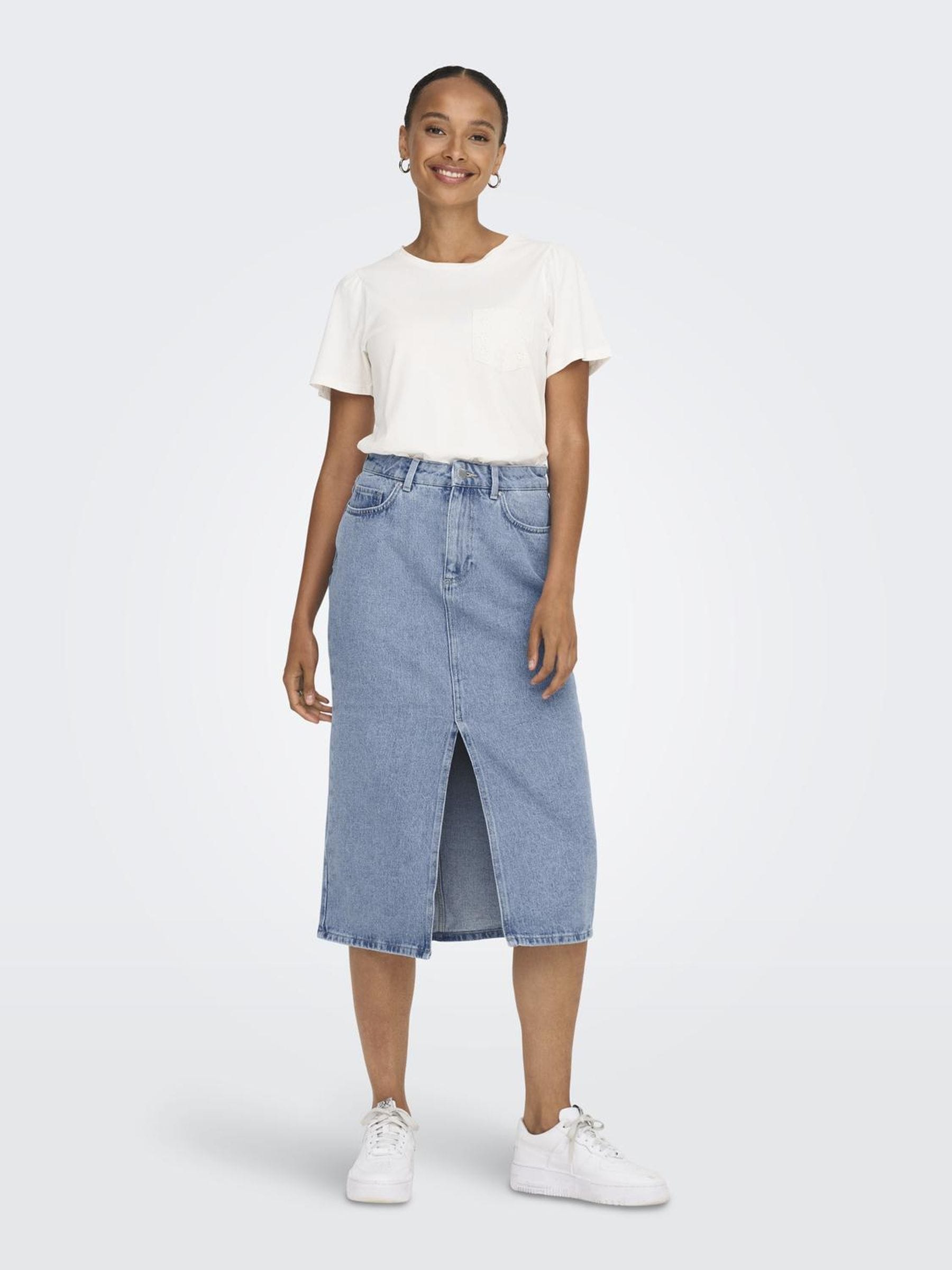 ONLY Jeansrock »ONLBIANCA MIDI SKIRT DNM REA NOOS«