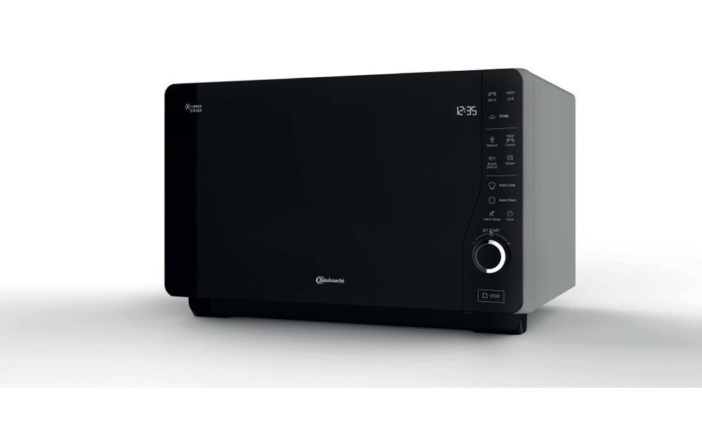 BAUKNECHT Mikrowelle »MW SL CH Schwarz/Silber«, 800 W