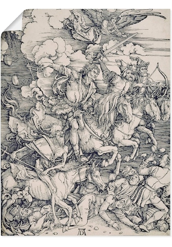 Kunstdruck »Der apokalyptische Reiter. Um 1497/98«, Religion, (1 St.)
