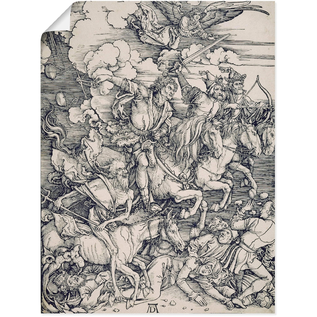 Artland Kunstdruck »Der apokalyptische Reiter. Um 1497/98«, Religion, (1 St.)