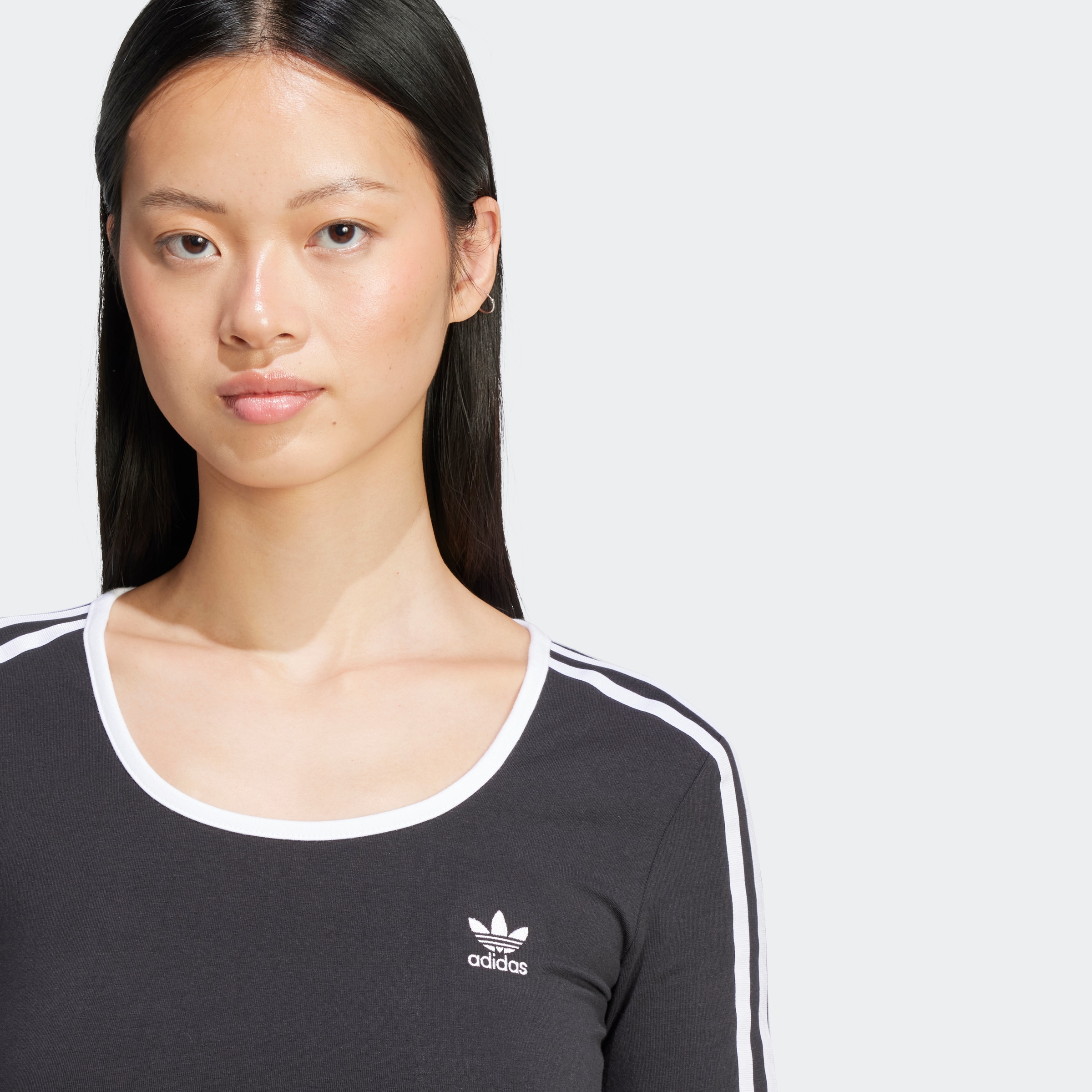 adidas Originals Langarmshirt »3S LS CROP«