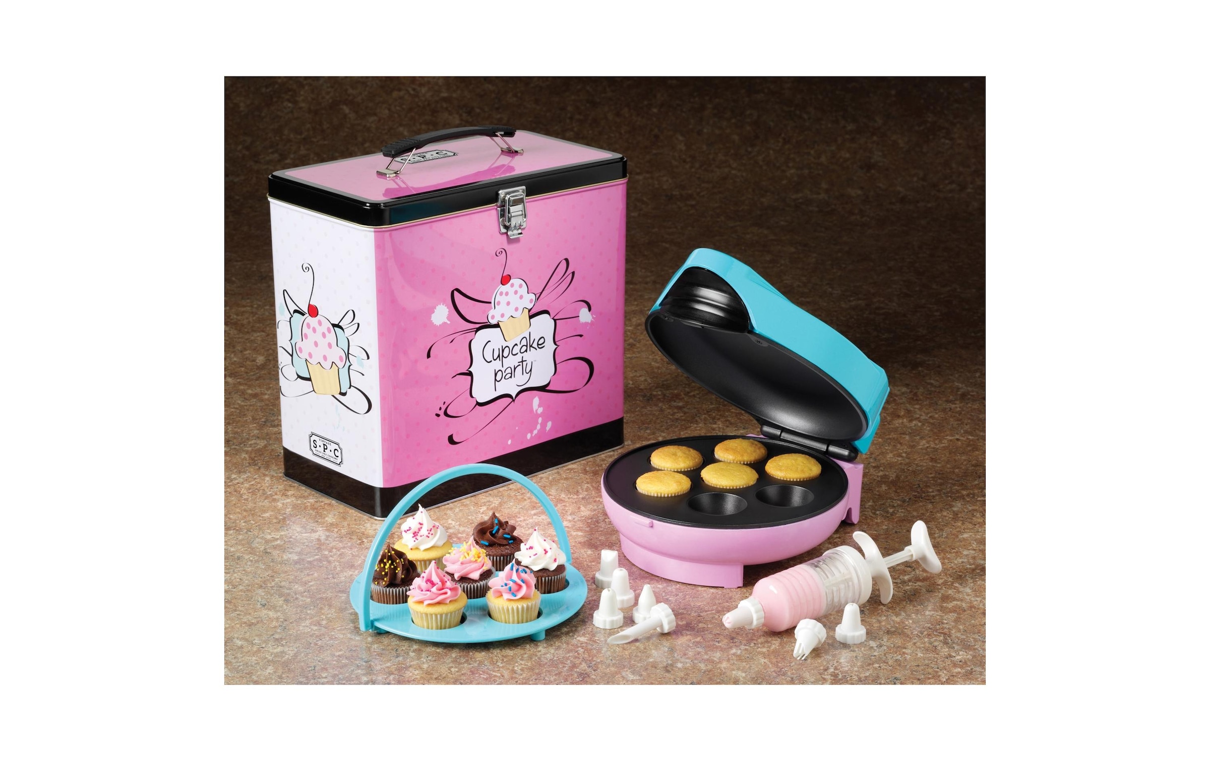 Cupcake-Maker »SPC Vintage-Set CUPCA«, 1300 W