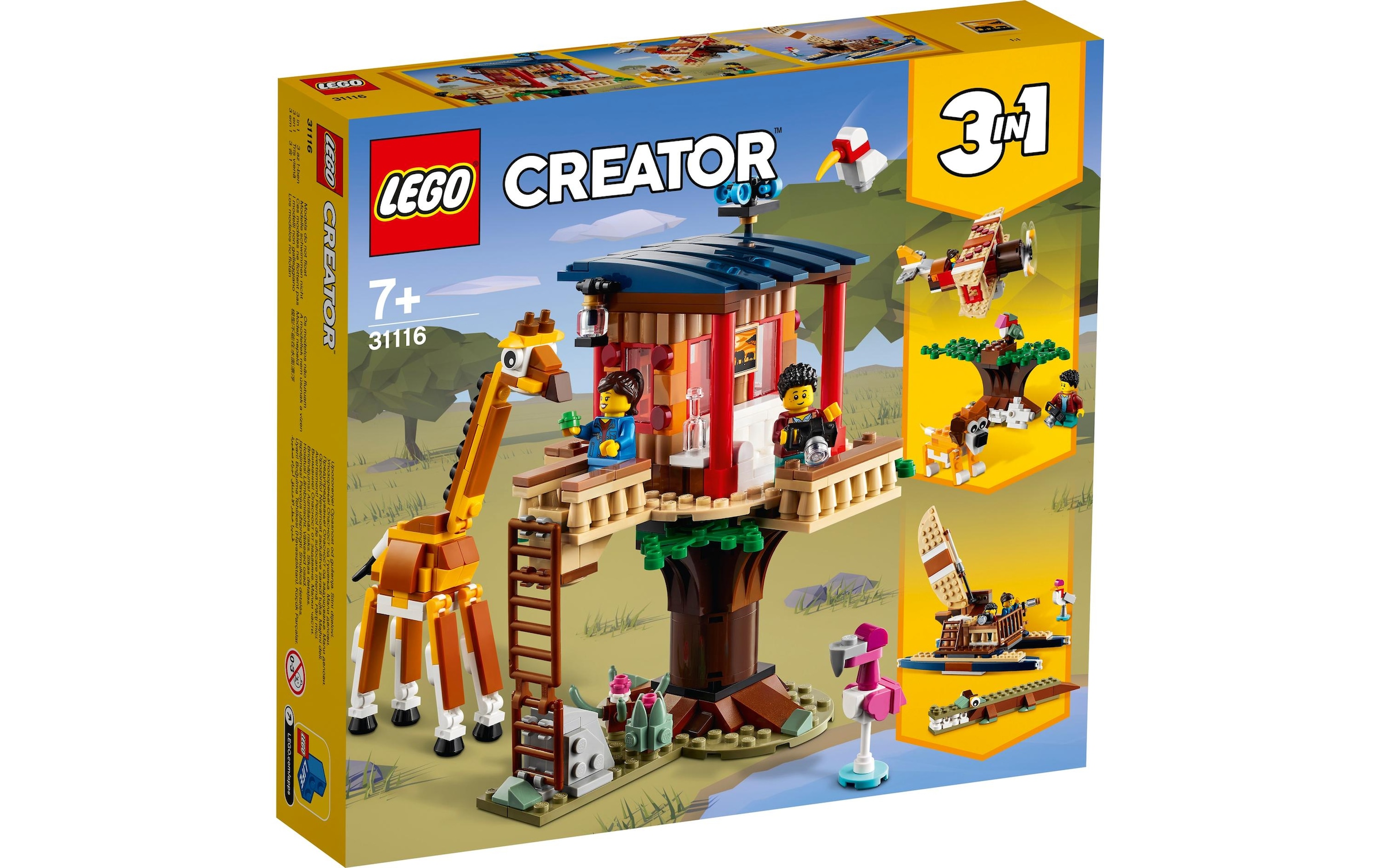LEGO® Konstruktionsspielsteine »Safari-Baumhaus 31116«