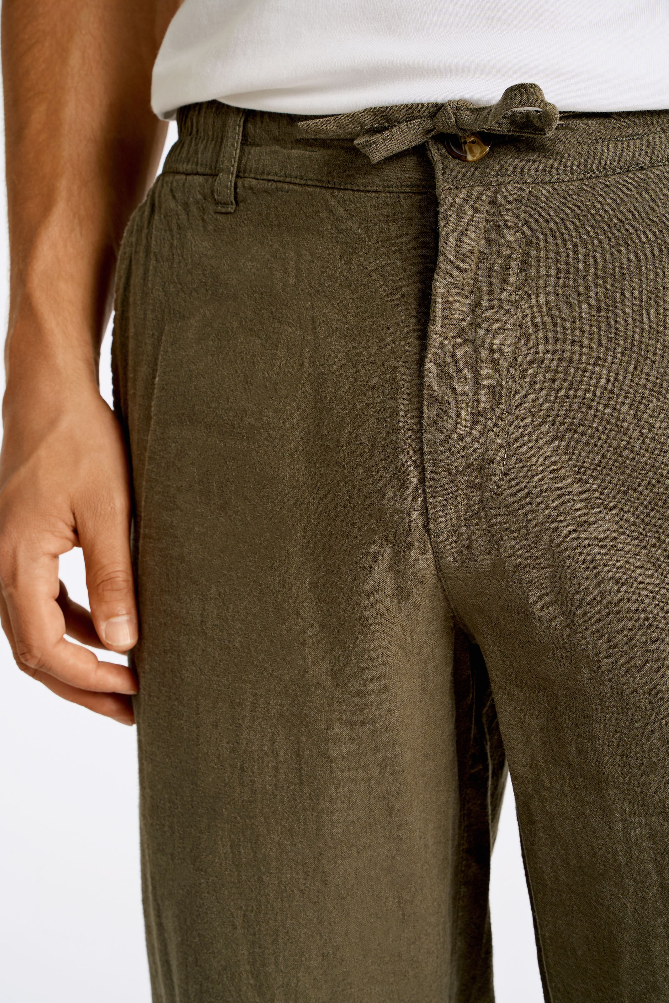 LINDBERGH Leinenhose, mit Gummizug und Kordel