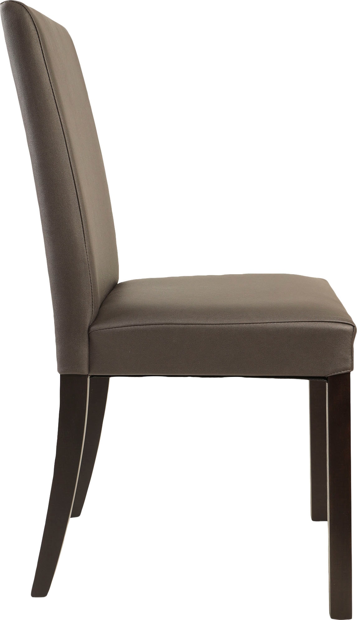 Home affaire 4-Fussstuhl »Nina«, (Set), 2 St., Microfaser, strapazierfähige Microfaser, Gestell Buche natur oder wenge lackiert