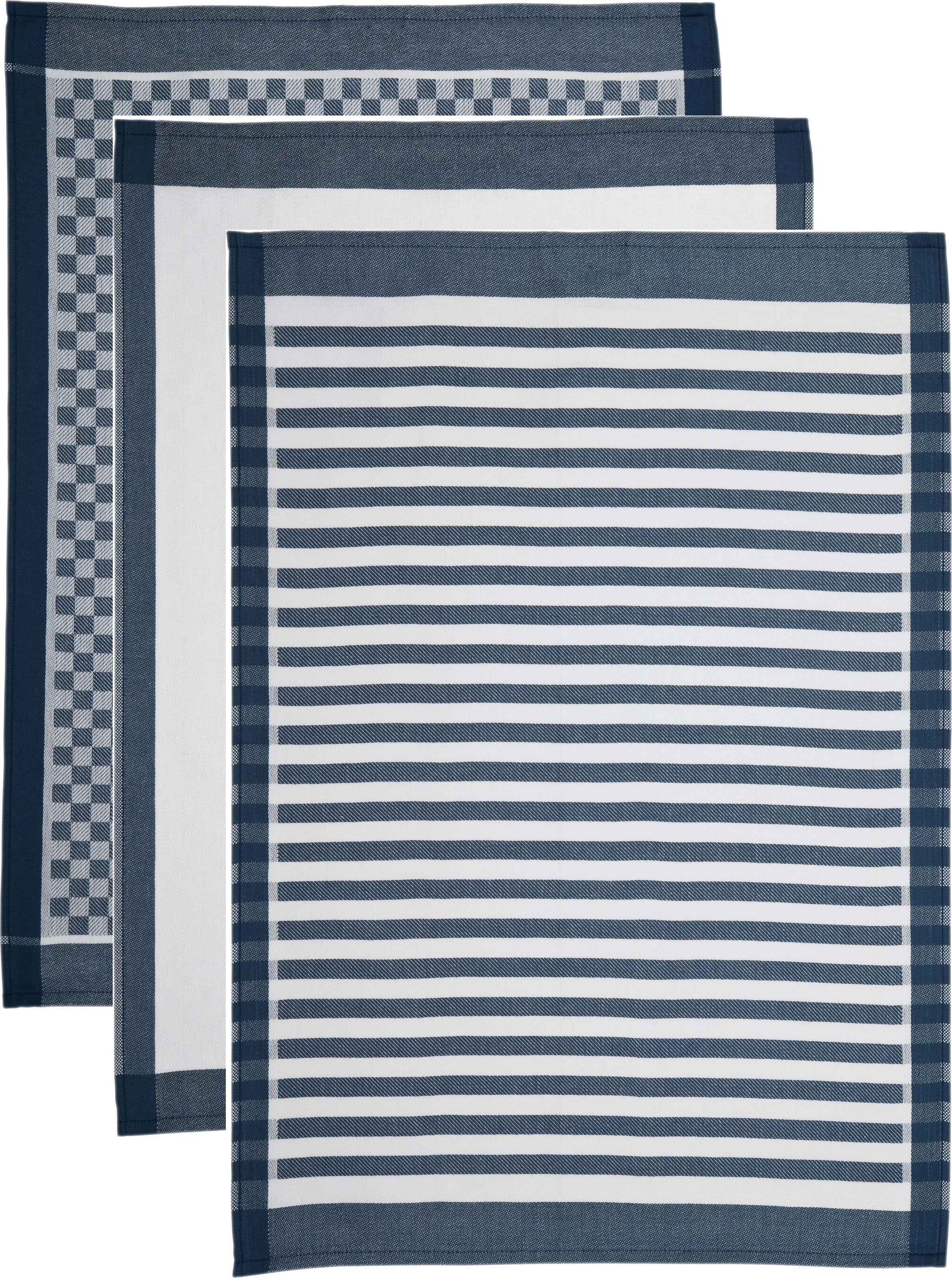 ROSS Geschirrtuch »SUPERIOR«, (Set, 3 tlg., 3x Geschirrtuch 50x70 cm)