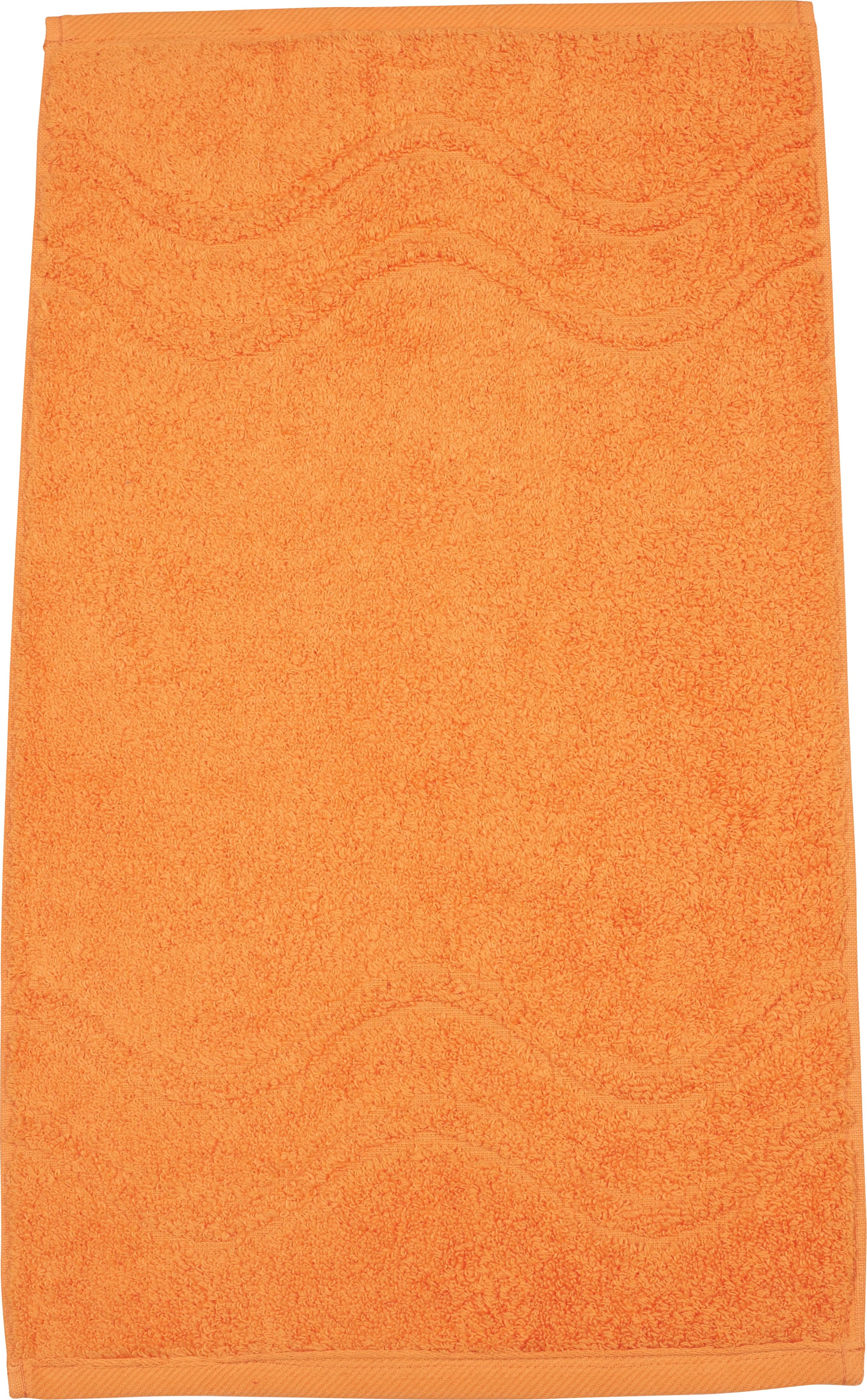 ROSS Gästehandtuch »Cashmere feeling«, (Packung, 6 St.), 100% Baumwolle, mit Wellen-Bordüre, grosse Farbauswahl