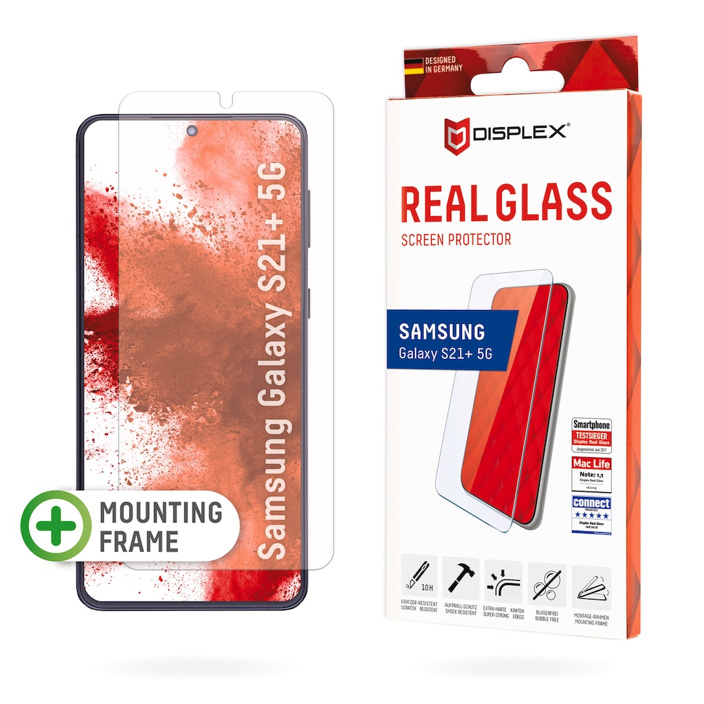 Displex Displayschutzglas »Real Glass«, für Samsung Galaxy S21+ 5G, (1 St.)