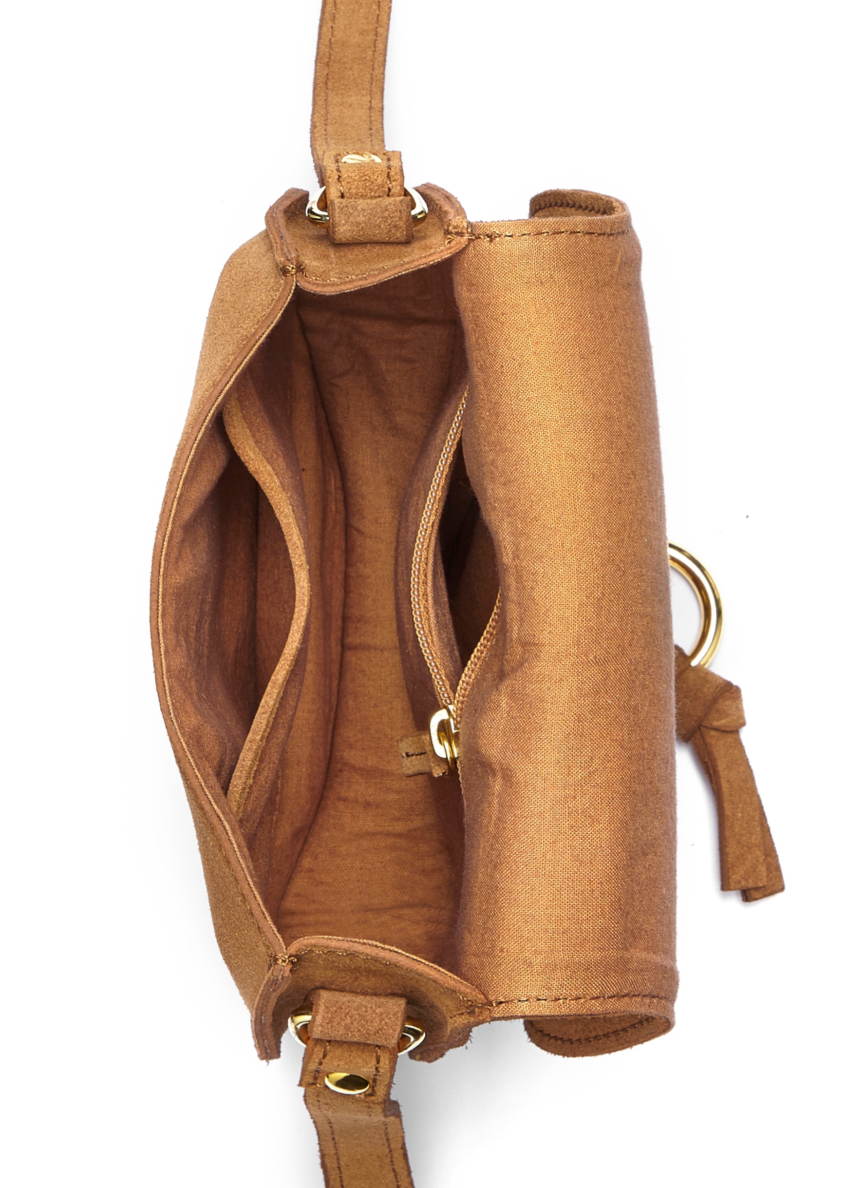 Jelmoli-Versand im bestellen goldfarbenem Zierring mit online aus LASCANA Western-Look Handtasche Umhängetasche, | Leder,