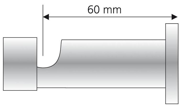 Liedeco Träger, (1 St.), für Gardinenstangen Ø 20 mm