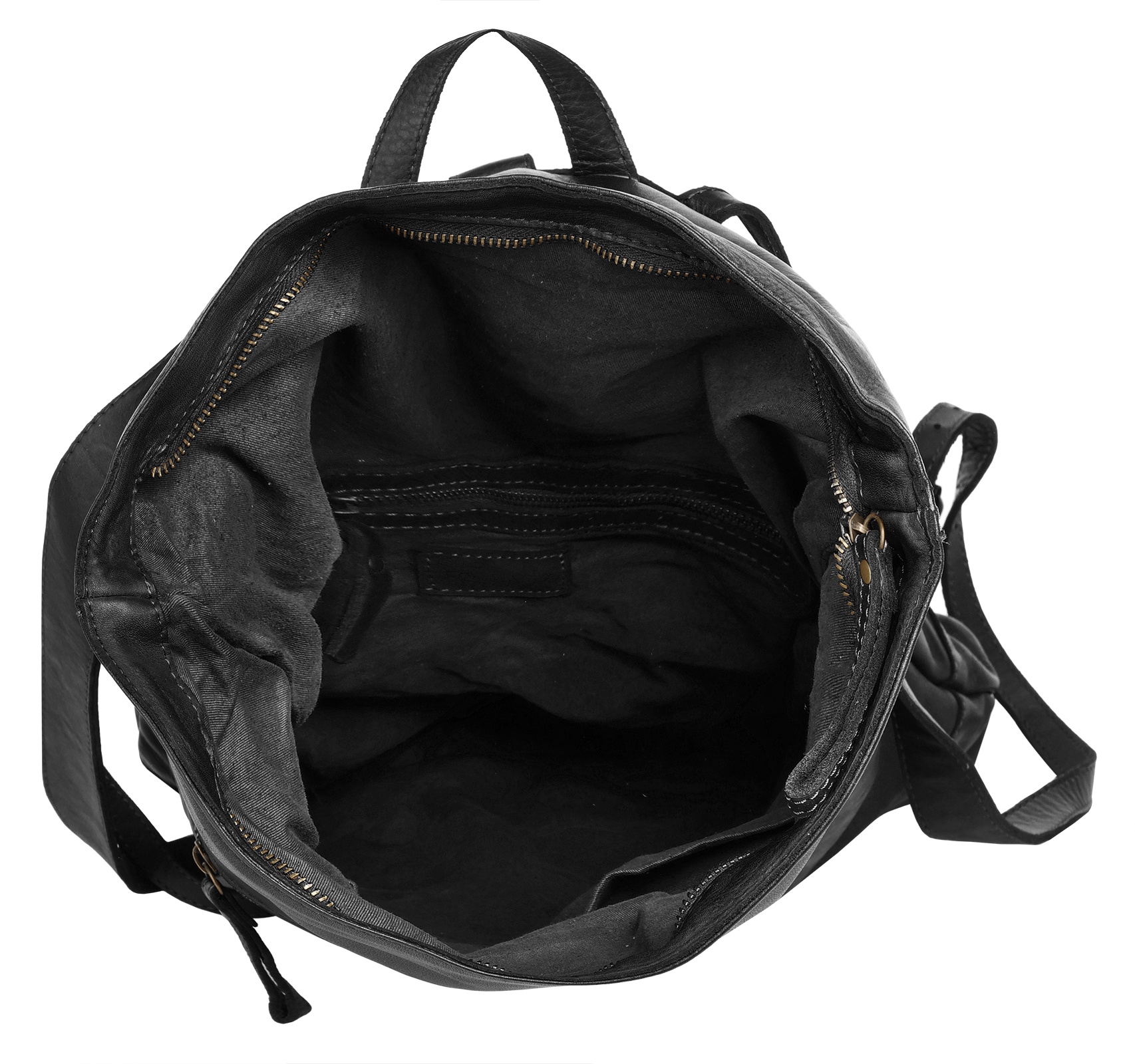 forty° Tagesrucksack, echt Leder, Made in Italy