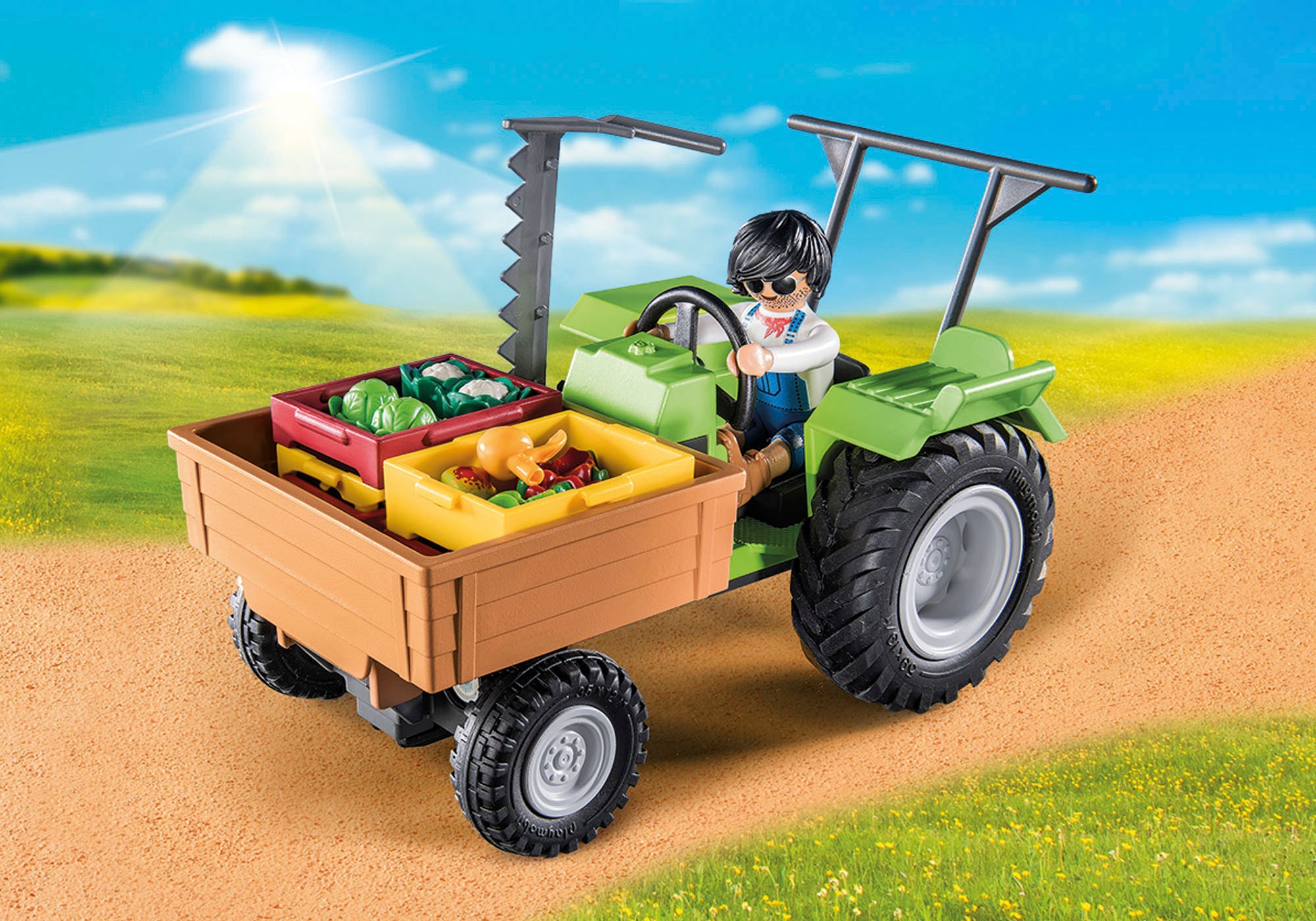 Playmobil® Konstruktions-Spielset »Traktor mit Hänger (71249), Country«, teilweise aus recyceltem Material; Made in Germany