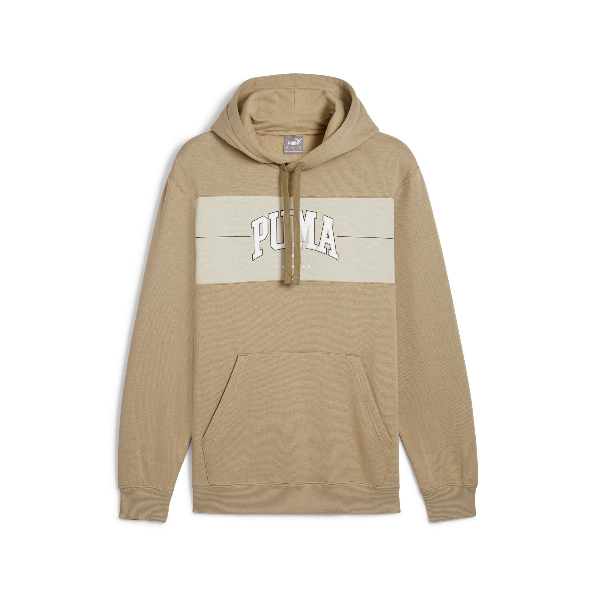 PUMA Kapuzensweatshirt »SQUAD HOODIE FL«, mit auffälligem Grafikdruck, mit Kängurutasche, aus weichem Fleece