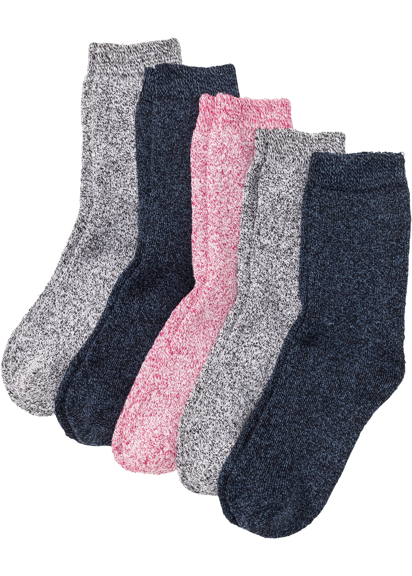 bonprix Kuschelsocken »Thermo Frottee Socken mit Bio-Baumwolle (5er Pack)« Packung, 5, 5 Paar tlg. Thermo Frottee Socken mit Bio-Baumwolle (5er Pack)