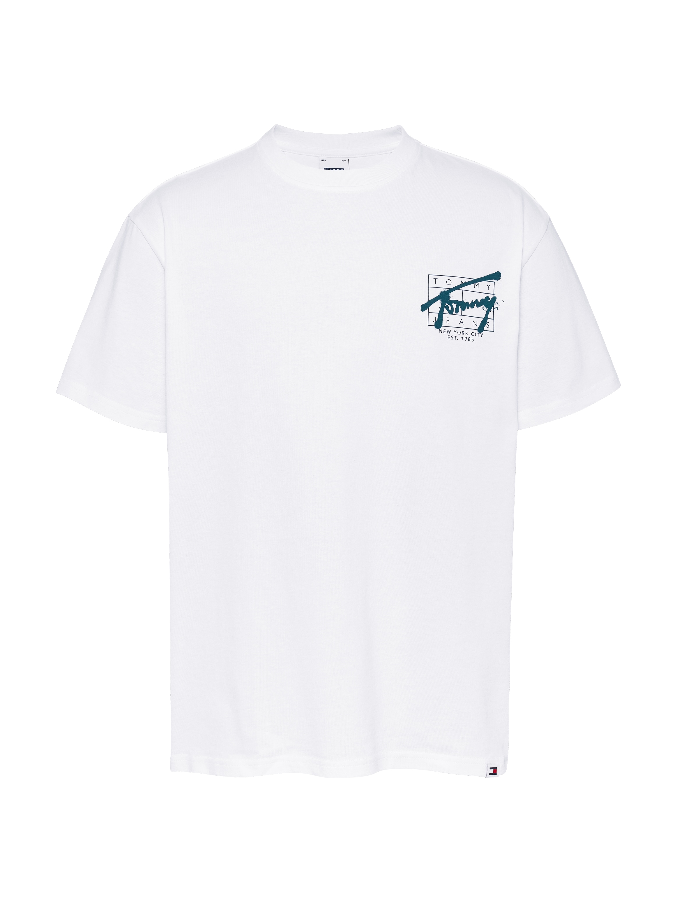Tommy Jeans Plus T-Shirt »TJM REG SPRAY TEE SS EXT«, Grosse Grössen, mit grossem Rückenprint