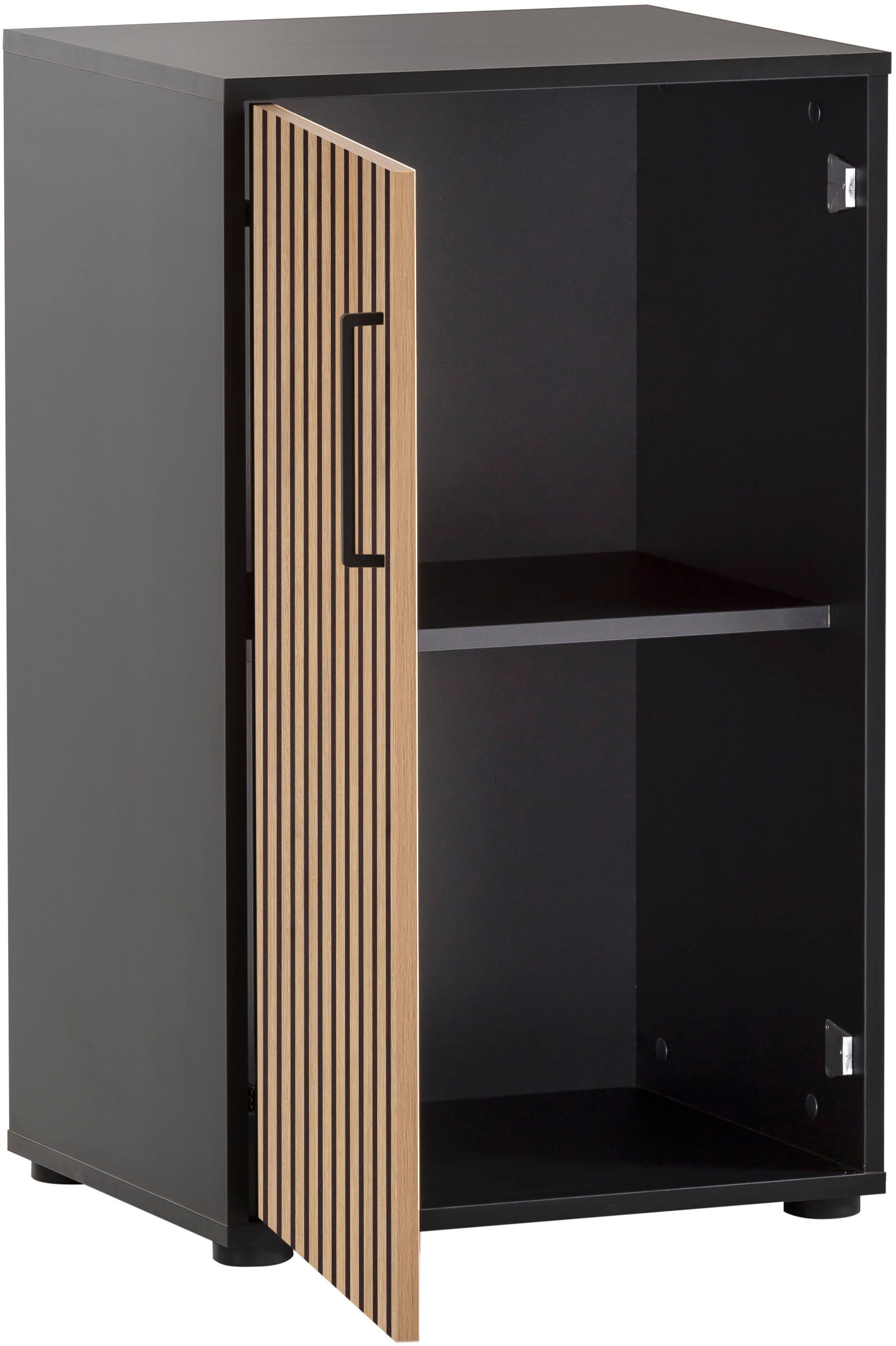 Schildmeyer Aktenschrank »Hank, MADE IN GERMANY, Breite 50 cm«, Tür mit Akustikprint, Metallbeschläge, Softclose-Funktion