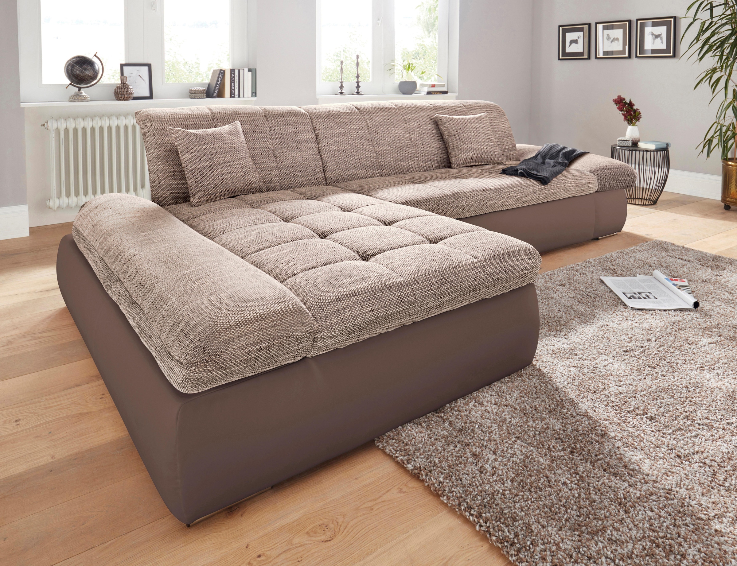 ❤ DOMO collection Ecksofa »PB Moric«, im XXL-Format, wahlweise mit  Bettfunktion und Armteilverstellung entdecken im Jelmoli-Online Shop