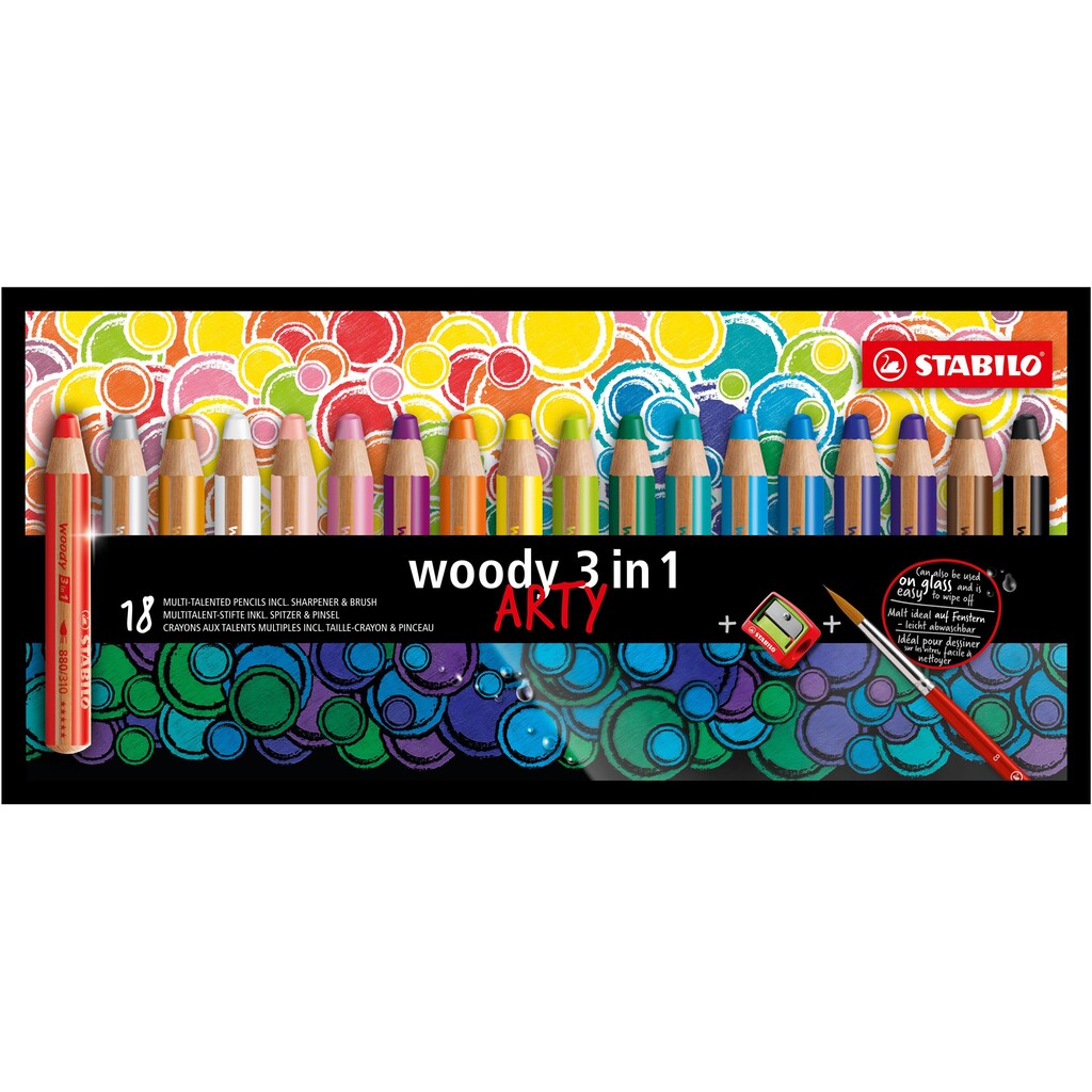 STABILO Buntstift »woody ARTY 18 St«
