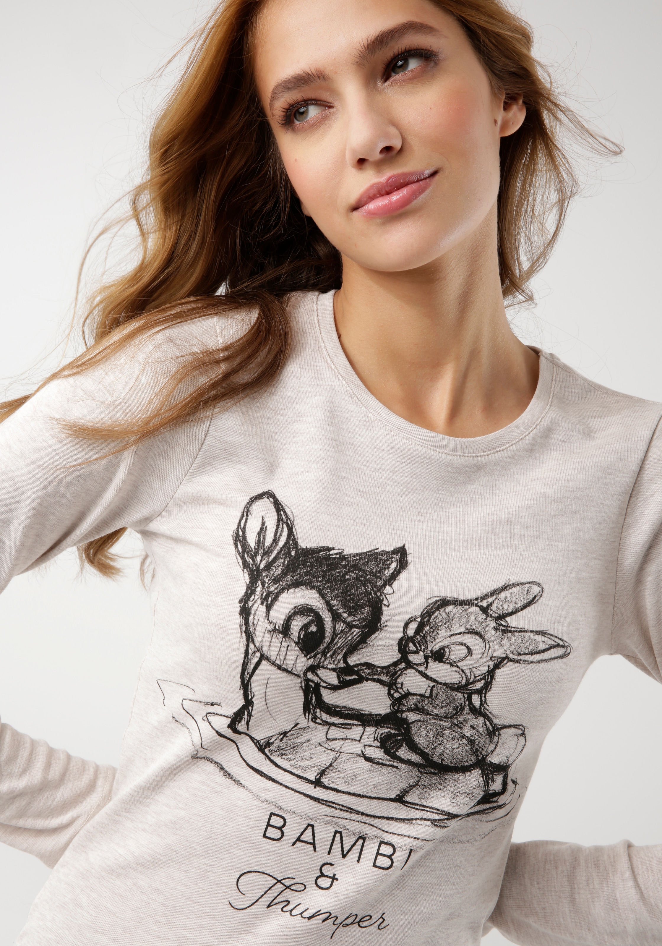 Klopfer«, shoppen KangaROOS Langarmshirt mit Jelmoli-Versand Schweiz Motiv-Druck »Bambi bei online &