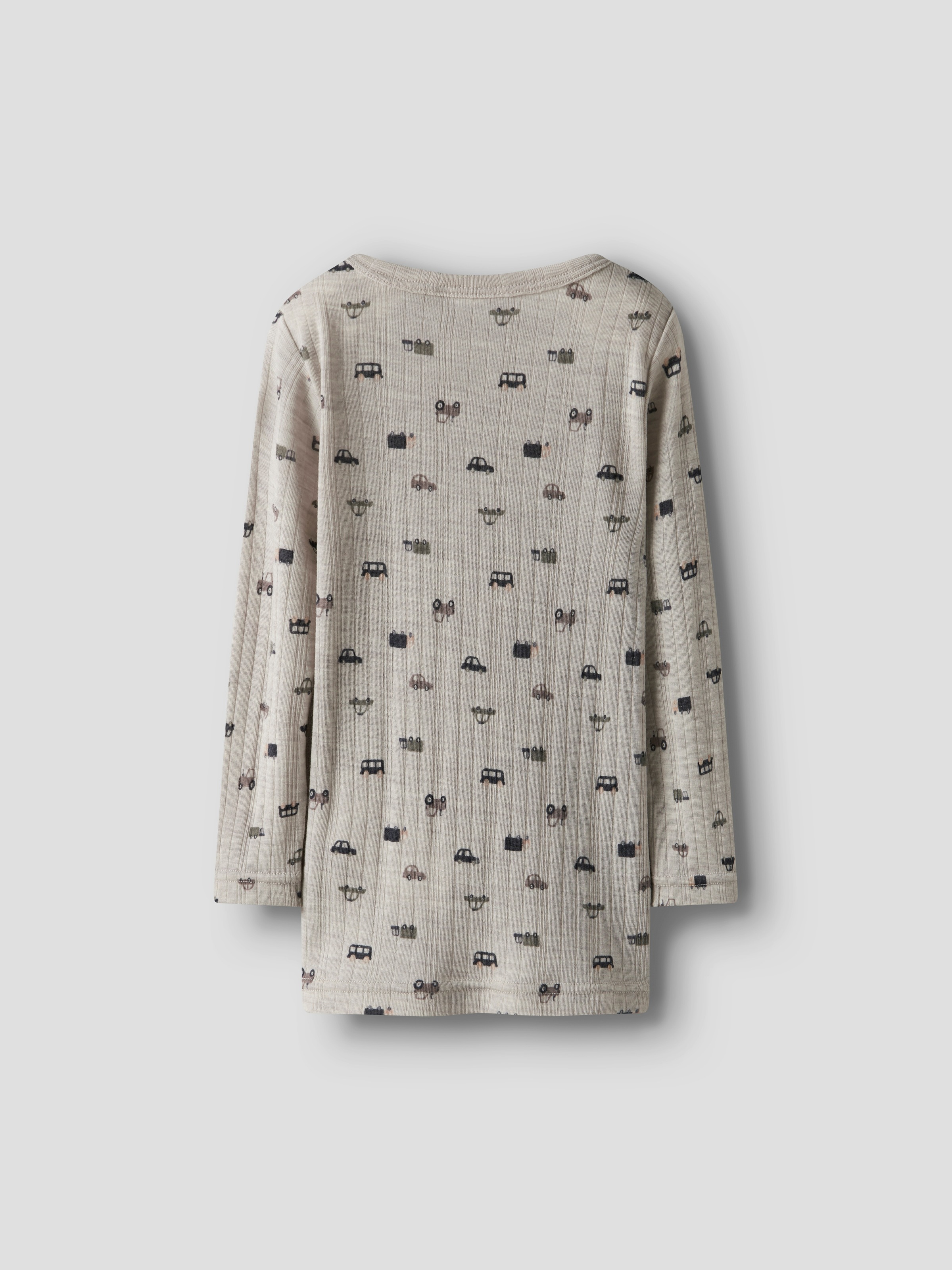 Name It Langarmshirt »NMMWANG WOOL NEEDLE LS TOP NOOS«, aus reiner Merinowolle