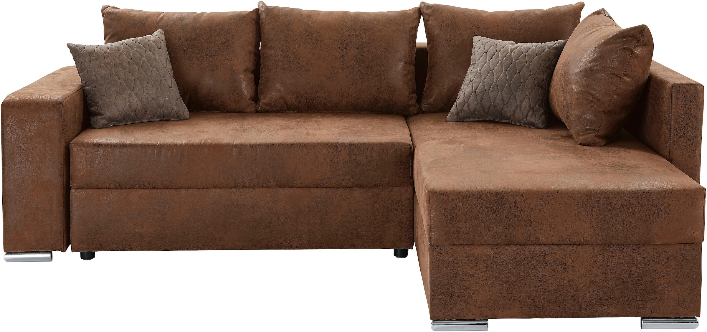 COLLECTION AB Ecksofa »John L-Form«, inklusive Bettfunktion und Bettkasten