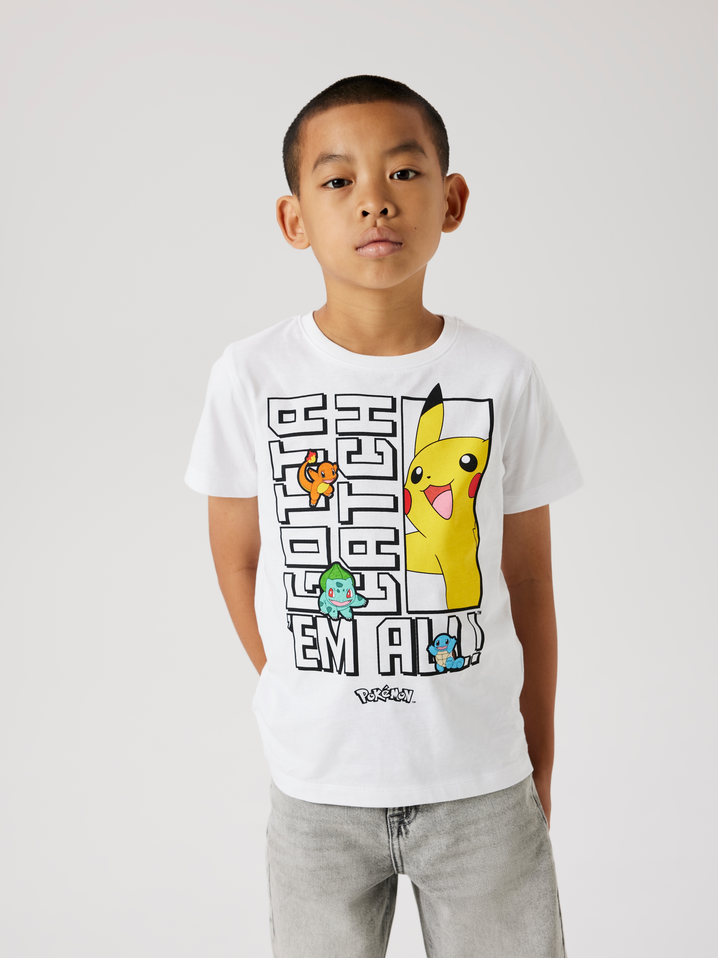 Name It T-Shirt »NKMFLAME POKEMON SS TOP NOOS SKY«, mit grossem Pokémon Frontmotiv