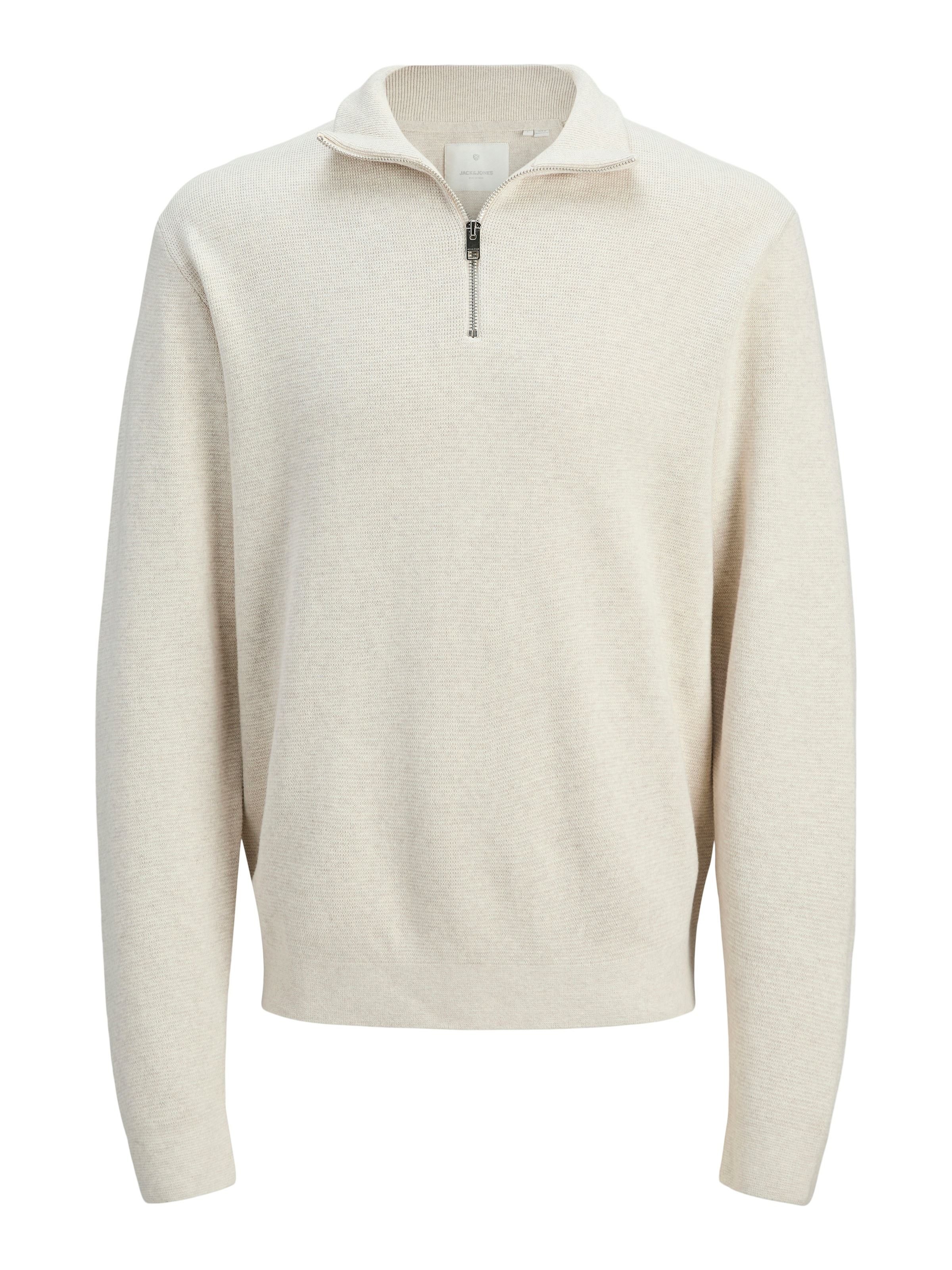 Jack & Jones Troyer »JPRBLAMILANO STITCH KNIT HALF ZIP SN«, mit kurzem Reissverschluss