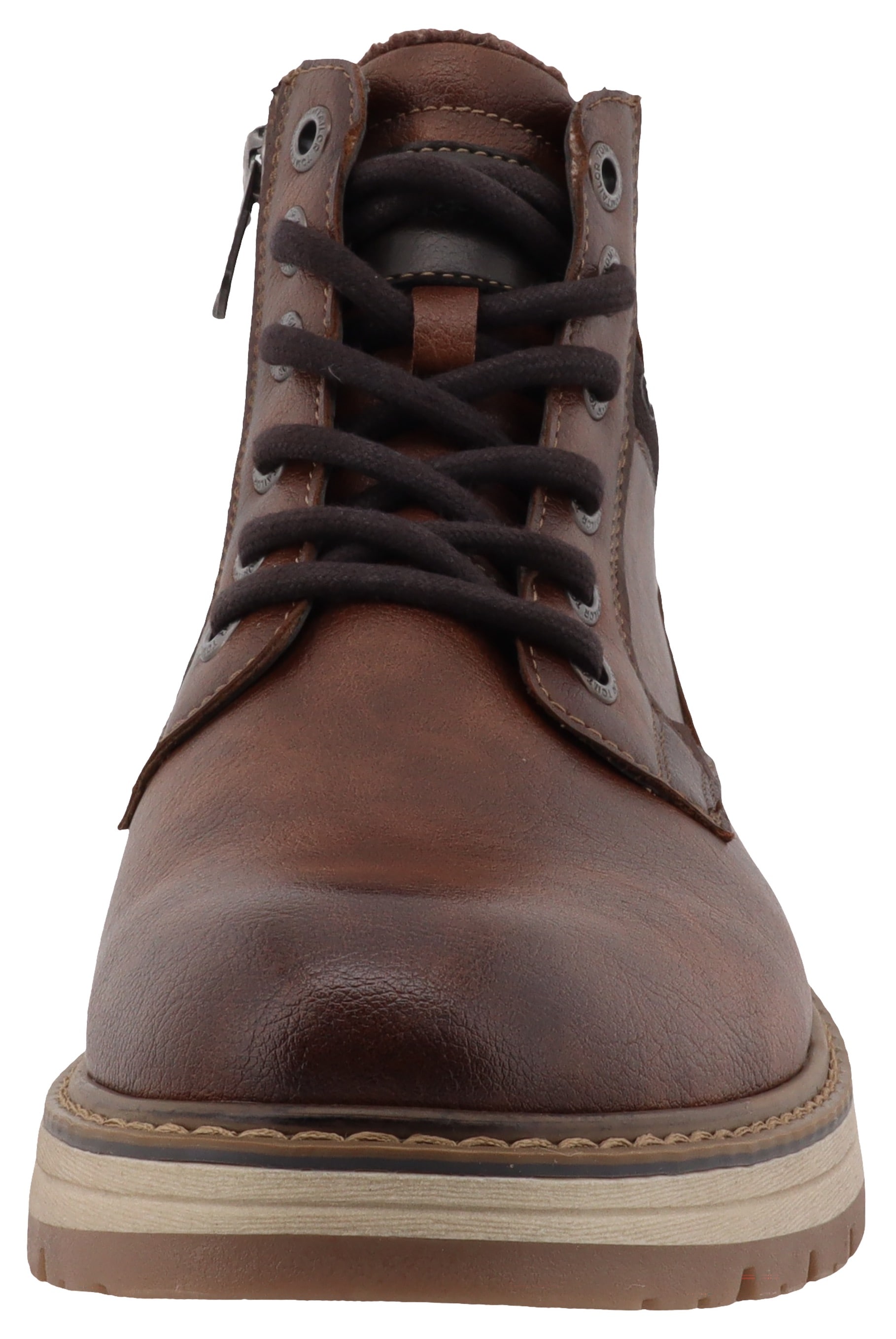 TOM TAILOR Winterboots,Blockabsatz,Schnürboots,Outdoorschuh, Reissverschluss, Weite G (=weit)