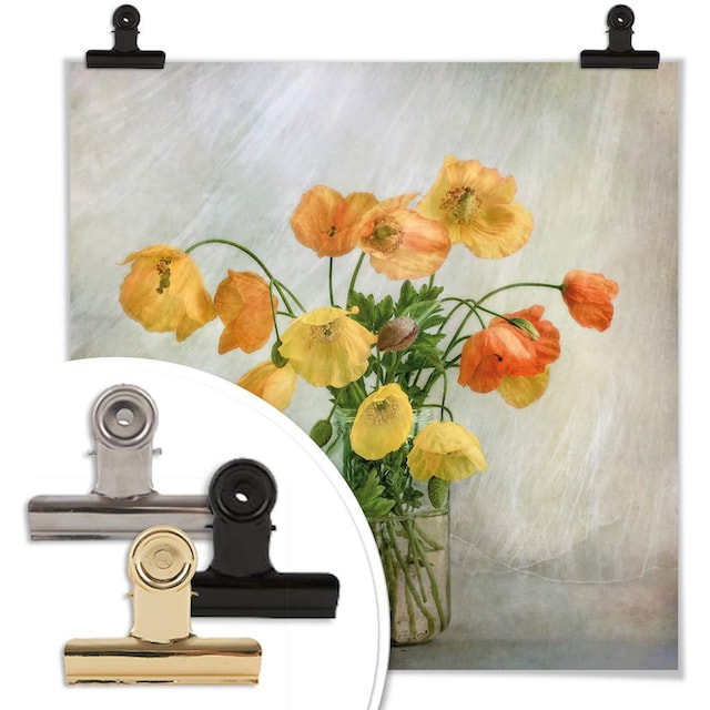 Wall-Art Poster »Mohnblumen Orange Gelb«, Blumen, (1 St.), Poster ohne  Bilderrahmen online shoppen | Jelmoli-Versand