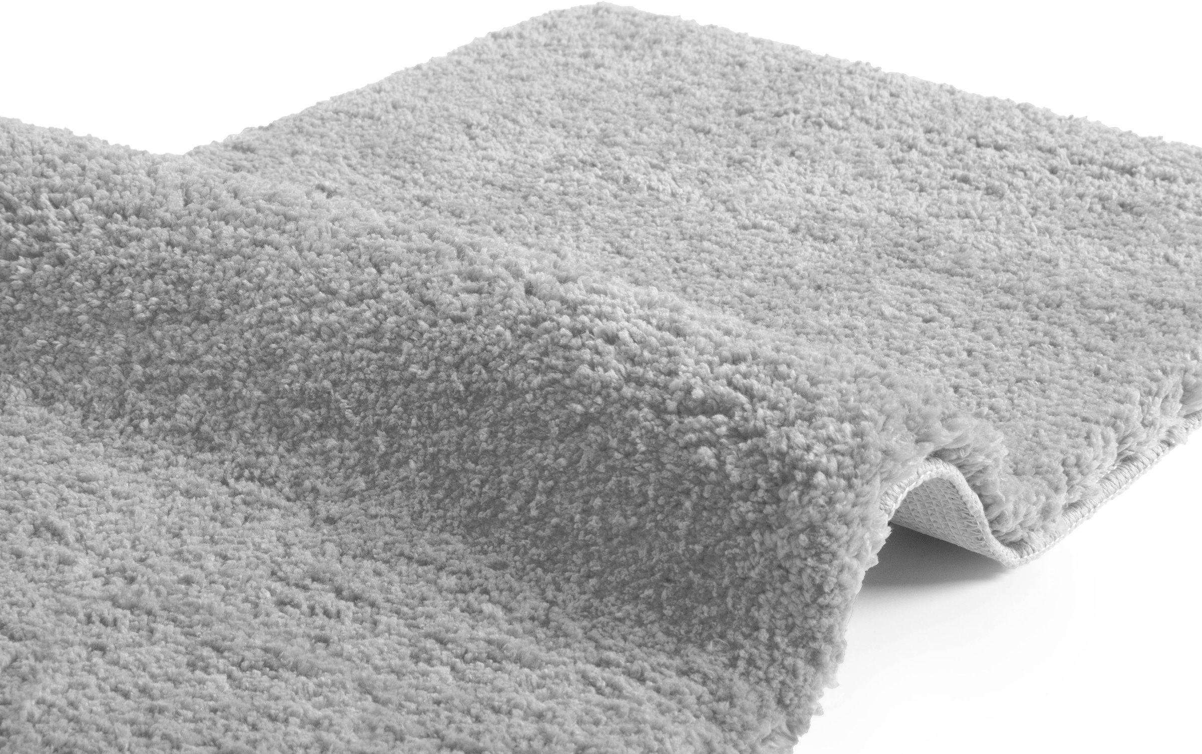 my home Badematte »Sanremo, Badvorleger, Badezimmer Teppich, sehr weich«, rutschhemmend beschichtet, fussbodenheizungsgeeignet-schnell trocknend, Badteppich, unifarben, rechteckig, rund & als 3-tlg. Set erhältlich