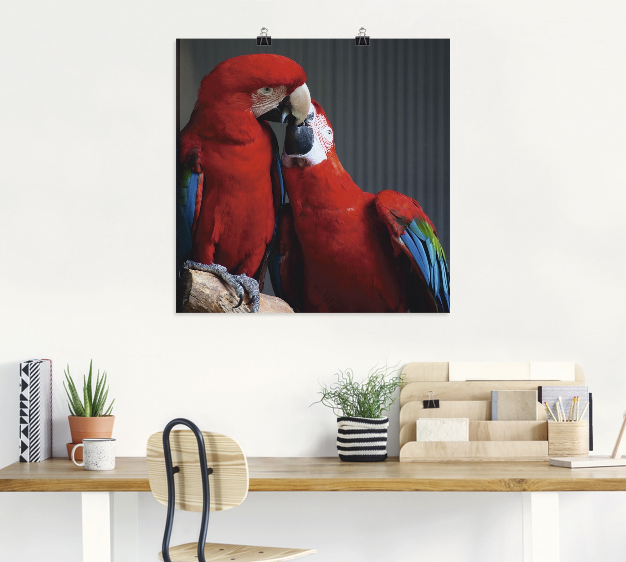 Artland Wandbild »Papageien«, Vögel, (1 St.), als Alubild, Leinwandbild, Wandaufkleber oder Poster in versch. Grössen