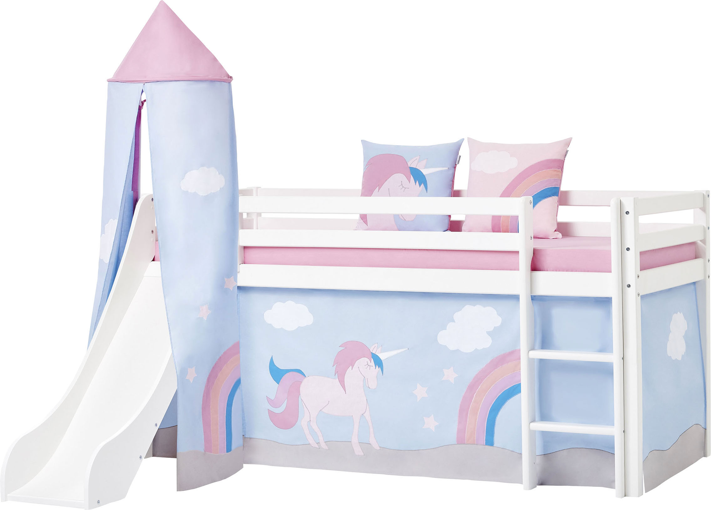 Bettturm »«Einhorn»«, Bettturm für Hochbett / Spielbett