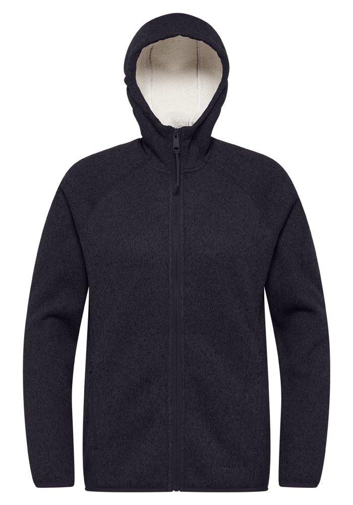 Jack Wolfskin Fleecejacke »KAMINFEUER HOODED JKT W«, mit Kapuze